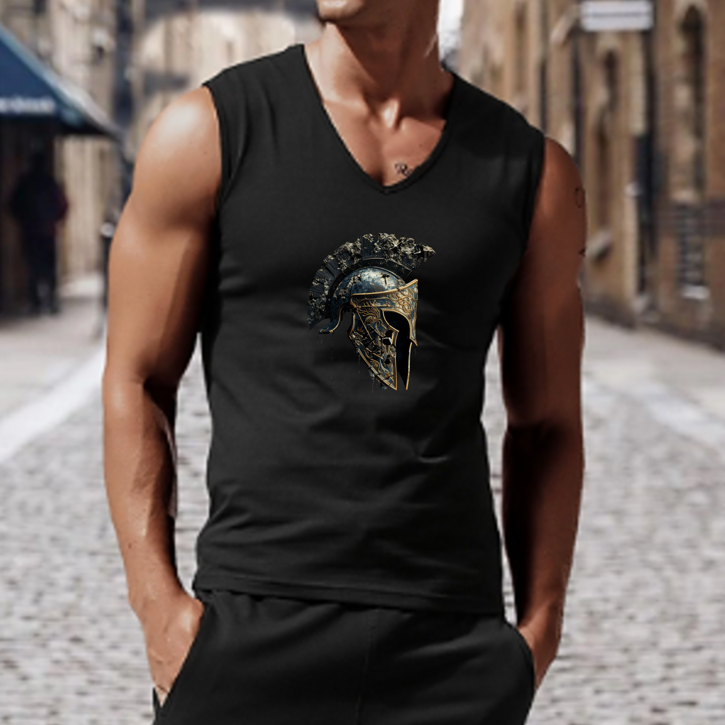 Spartan Warrior Color Helmet Unisex Jersey Tank product thumbnail image Spartan Warrior Color Helmet Unisex Jersey Tank product thumbnail image