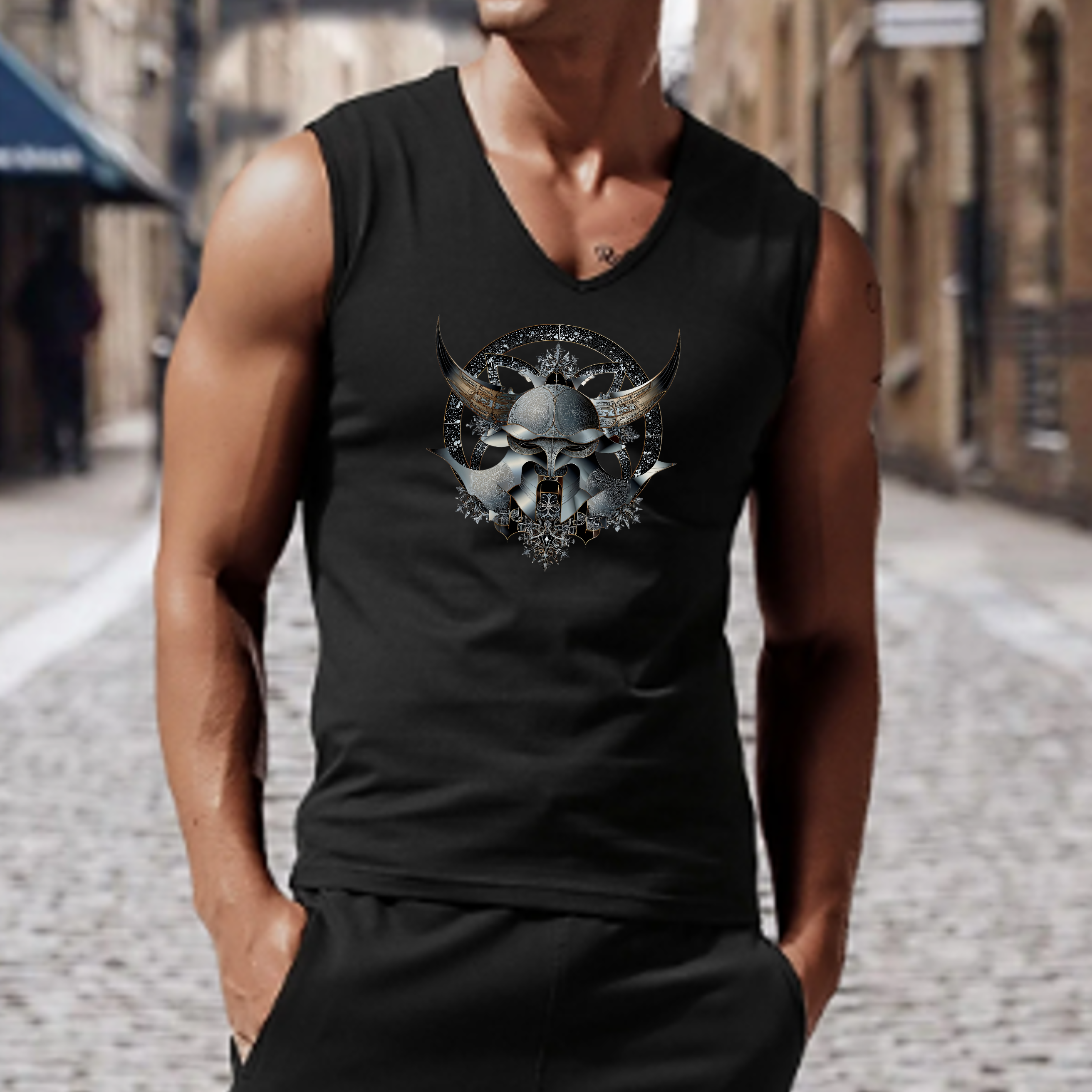 Viking Warrior Helmet Unisex Jersey Tank Top Viking Warrior Helmet Unisex Jersey Tank Top