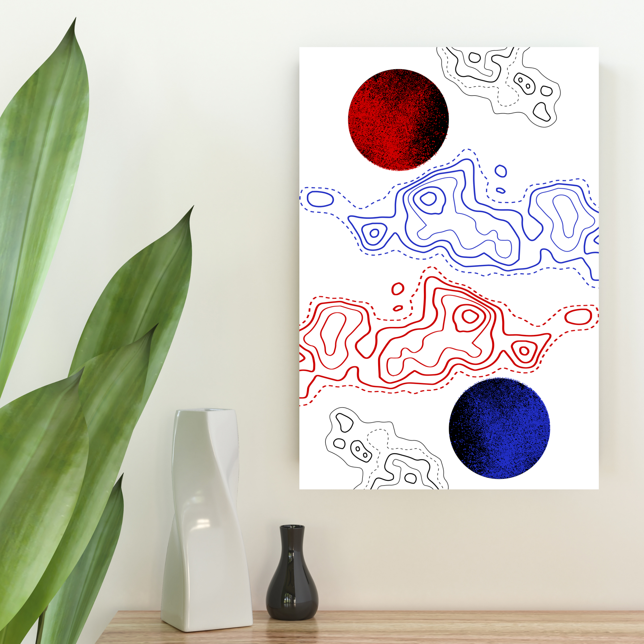 Polar Opposites. Art by Madam Lunacy - CANVAS │Astral Blueprints Collection