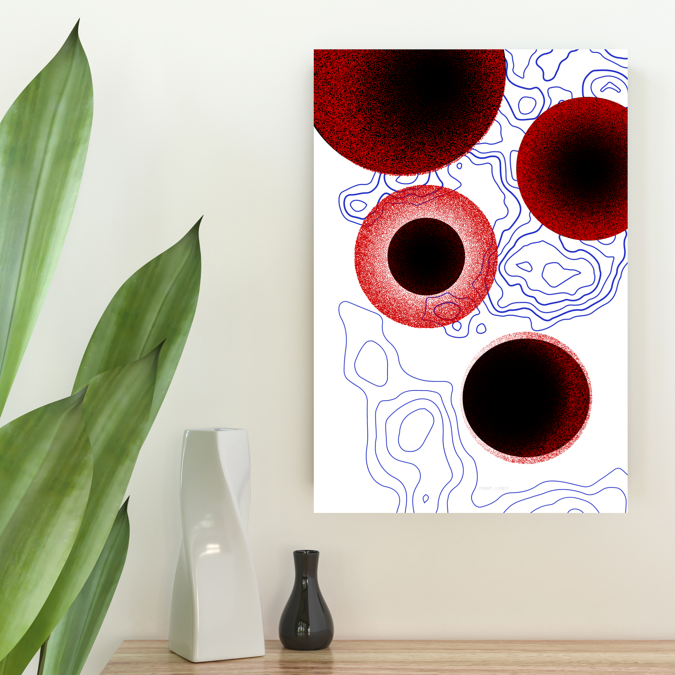 Dark Star. Art by Madam Lunacy - CANVAS │Astral Blueprints Collection product thumbnail image