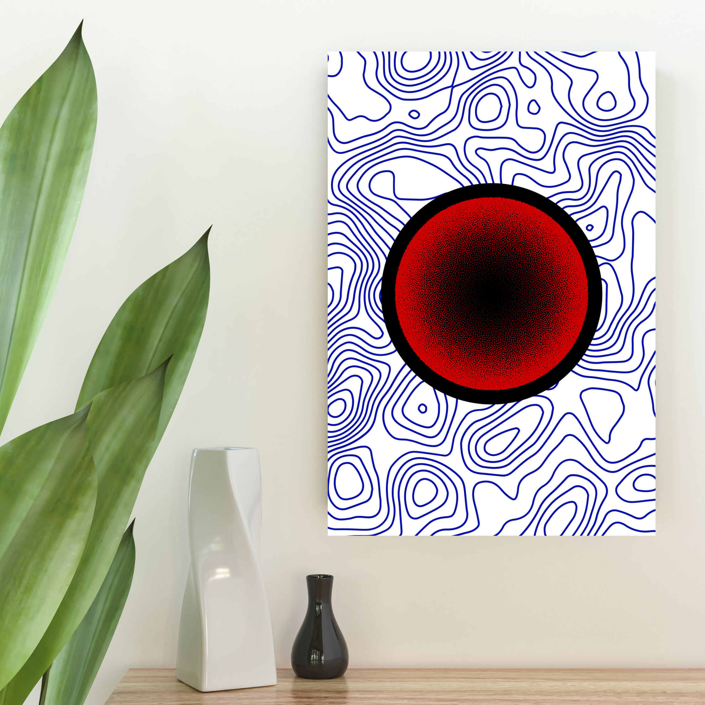 Crimson Void. Art by Madam Lunacy - CANVAS │Astral Blueprints Collection product thumbnail image