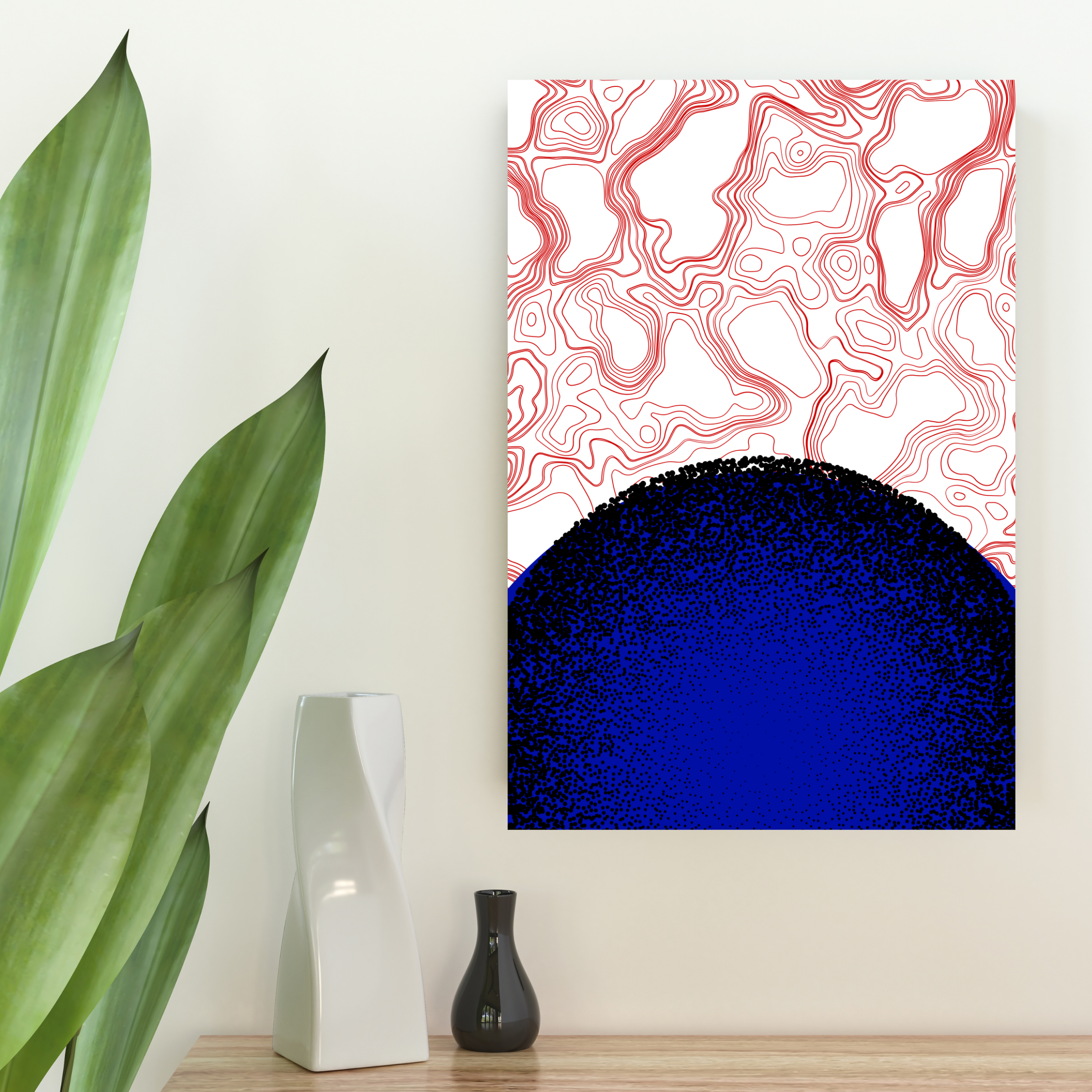 Midnight Hemisphere. Art by Madam Lunacy - CANVAS │Astral Blueprints Collection product thumbnail image