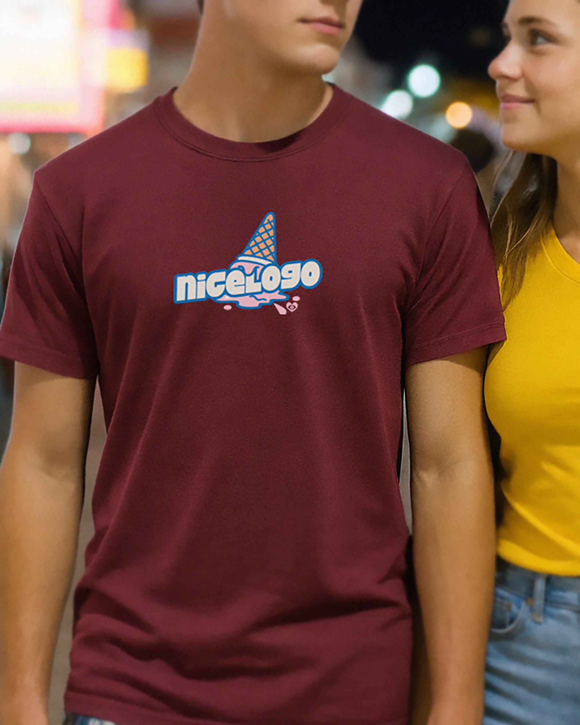 Ice Cream Dreaming - A NiceLogo Summer Up 2025 Limited Production: Lightweight High Quality T-Shirt product thumbnail image Ice Cream Dreaming - A NiceLogo Summer Up 2025 Limited Production: Lightweight High Quality T-Shirt product thumbnail image