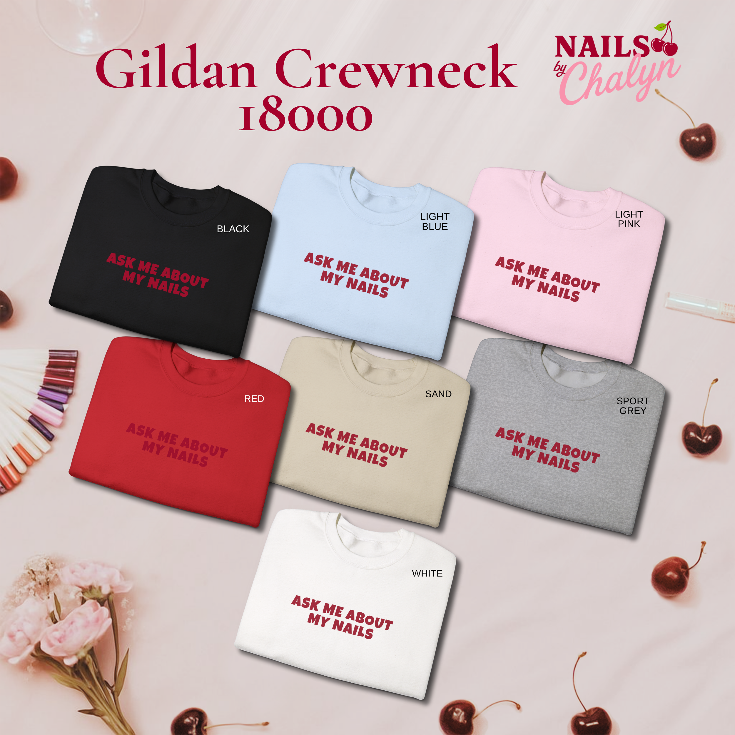 Ask Me about My Nails Sweatshirt product thumbnail image