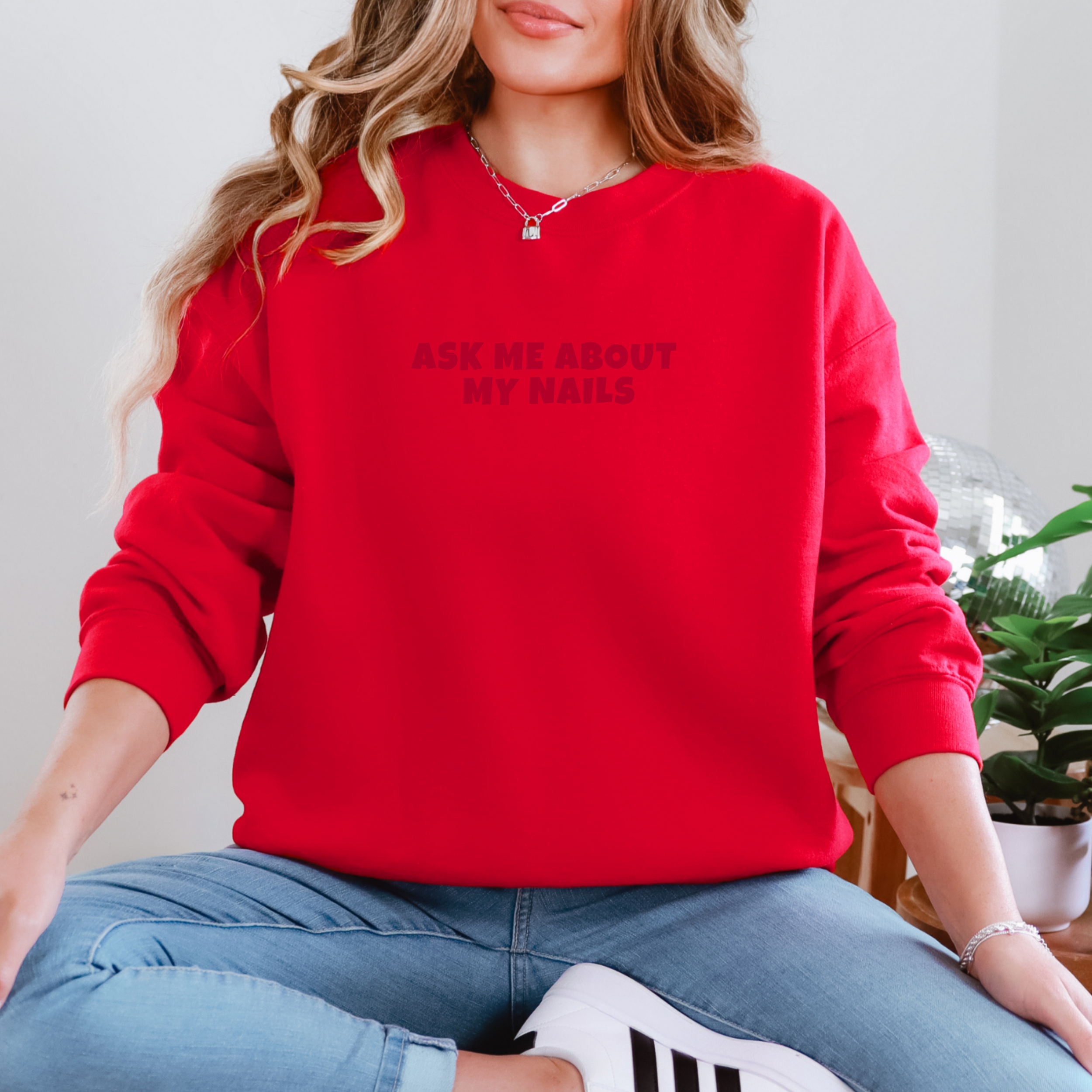 Ask Me about My Nails Sweatshirt product thumbnail image Ask Me about My Nails Sweatshirt product thumbnail image