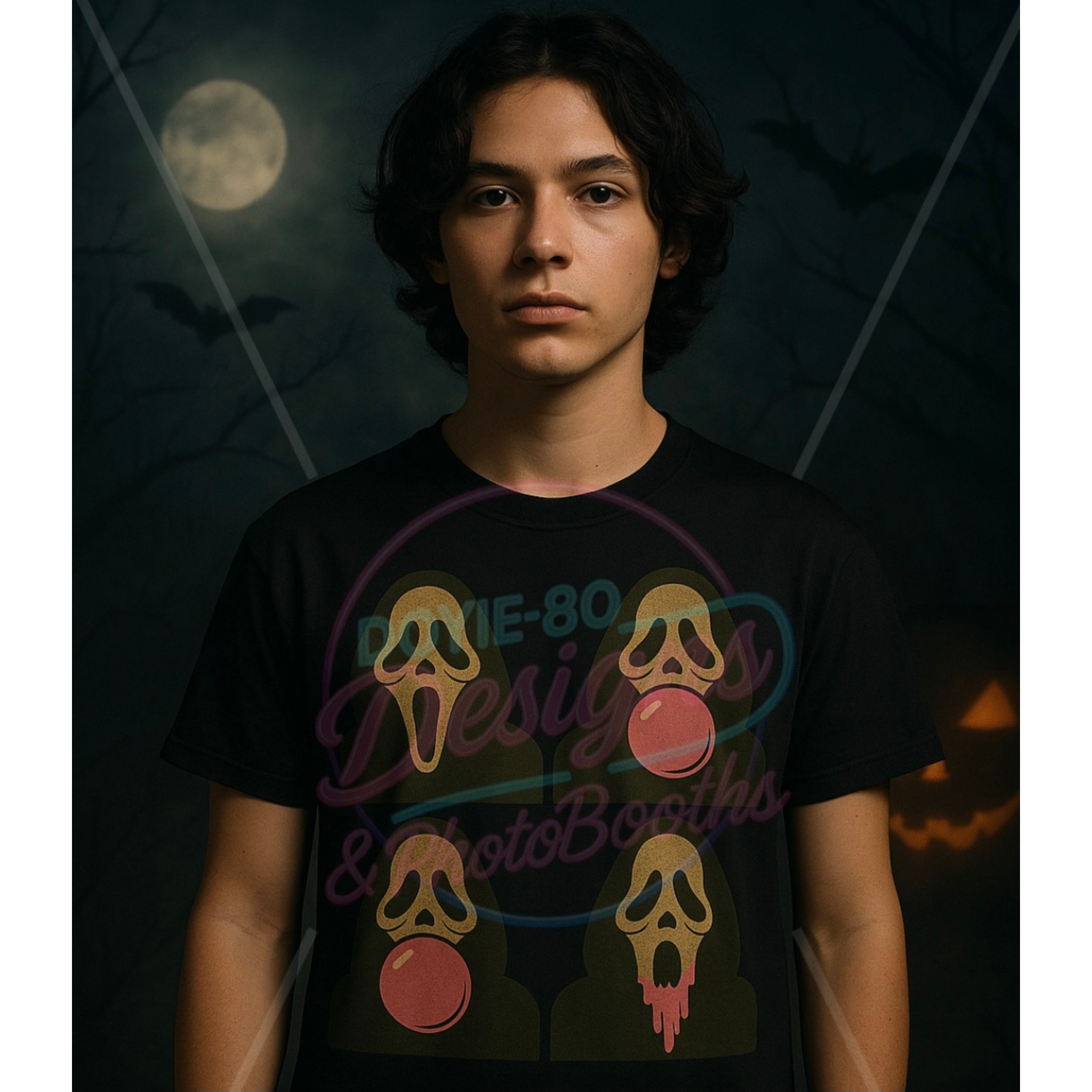 Halloween Horror Unisex T-Shirt, Scary Graphic Tee, Spooky Costume, Gift for Horror Fans, Unique Party Apparel product thumbnail image