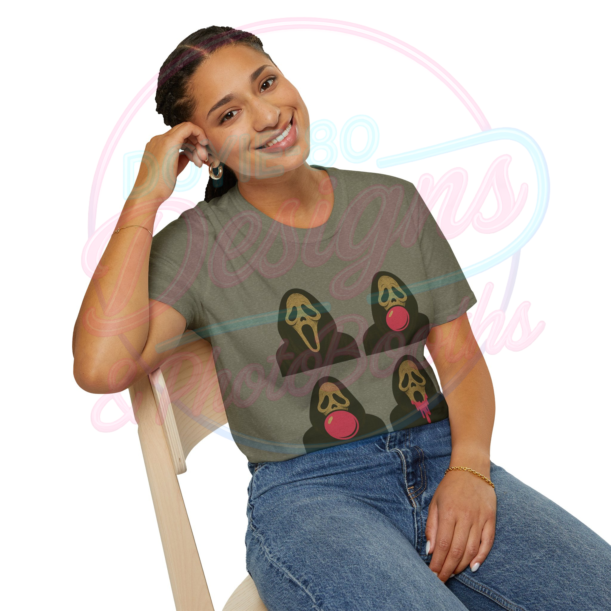 Halloween Horror Unisex T-Shirt, Scary Graphic Tee, Spooky Costume, Gift for Horror Fans, Unique Party Apparel product thumbnail image