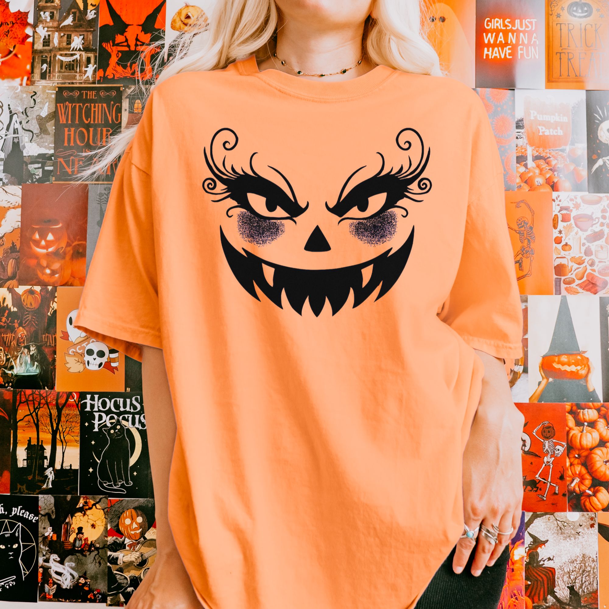 Spooky Pumpkin Face Shirt product thumbnail image Spooky Pumpkin Face Shirt product thumbnail image