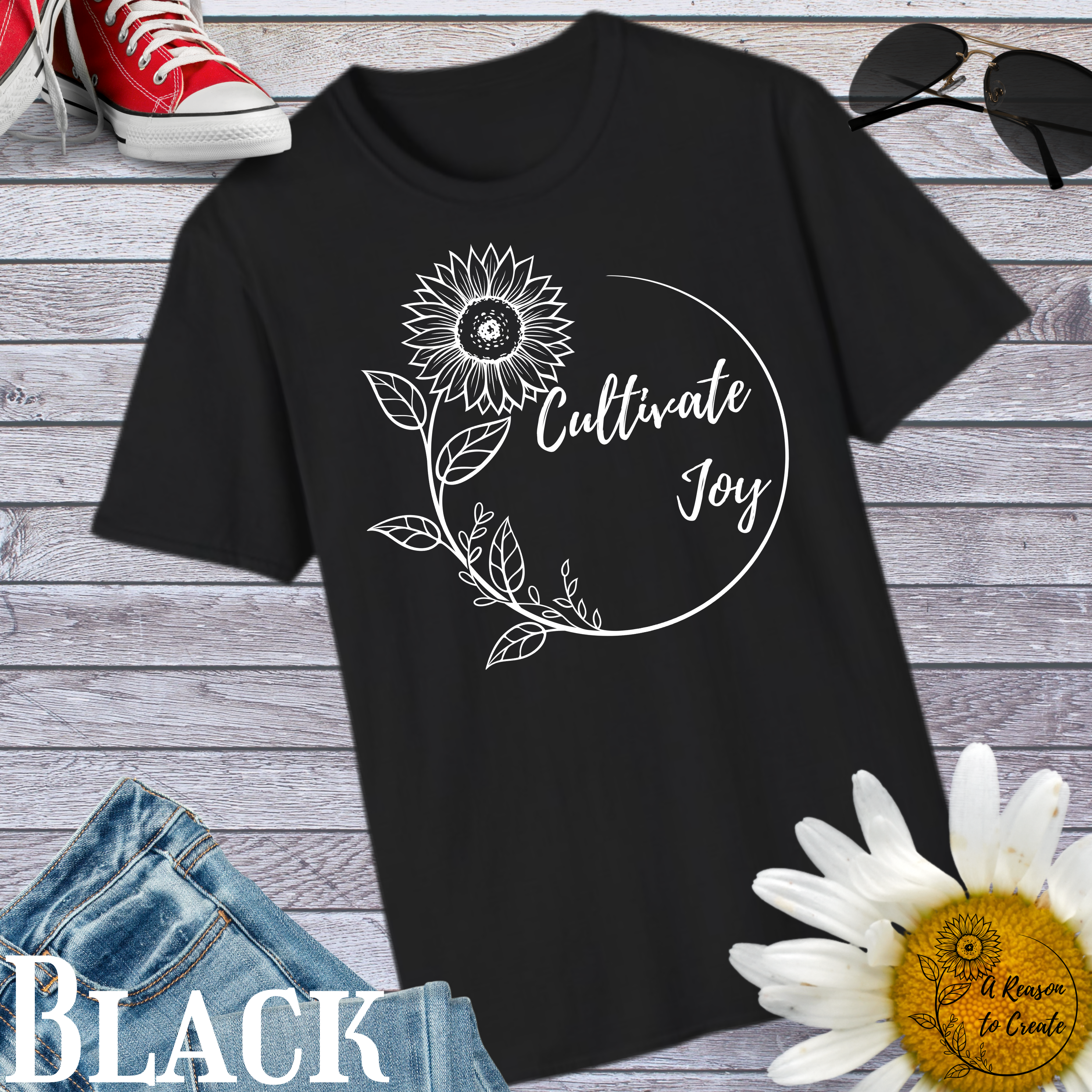 Cultivate Joy Sunflower Unisex T-Shirt, Positive Vibes Tee, Gift for Her, Everyday Wear, Eco-Friendly Fashion, Inspirational Quote Shirt product thumbnail image Cultivate Joy Sunflower Unisex T-Shirt, Positive Vibes Tee, Gift for Her, Everyday Wear, Eco-Friendly Fashion, Inspirational Quote Shirt product thumbnail image