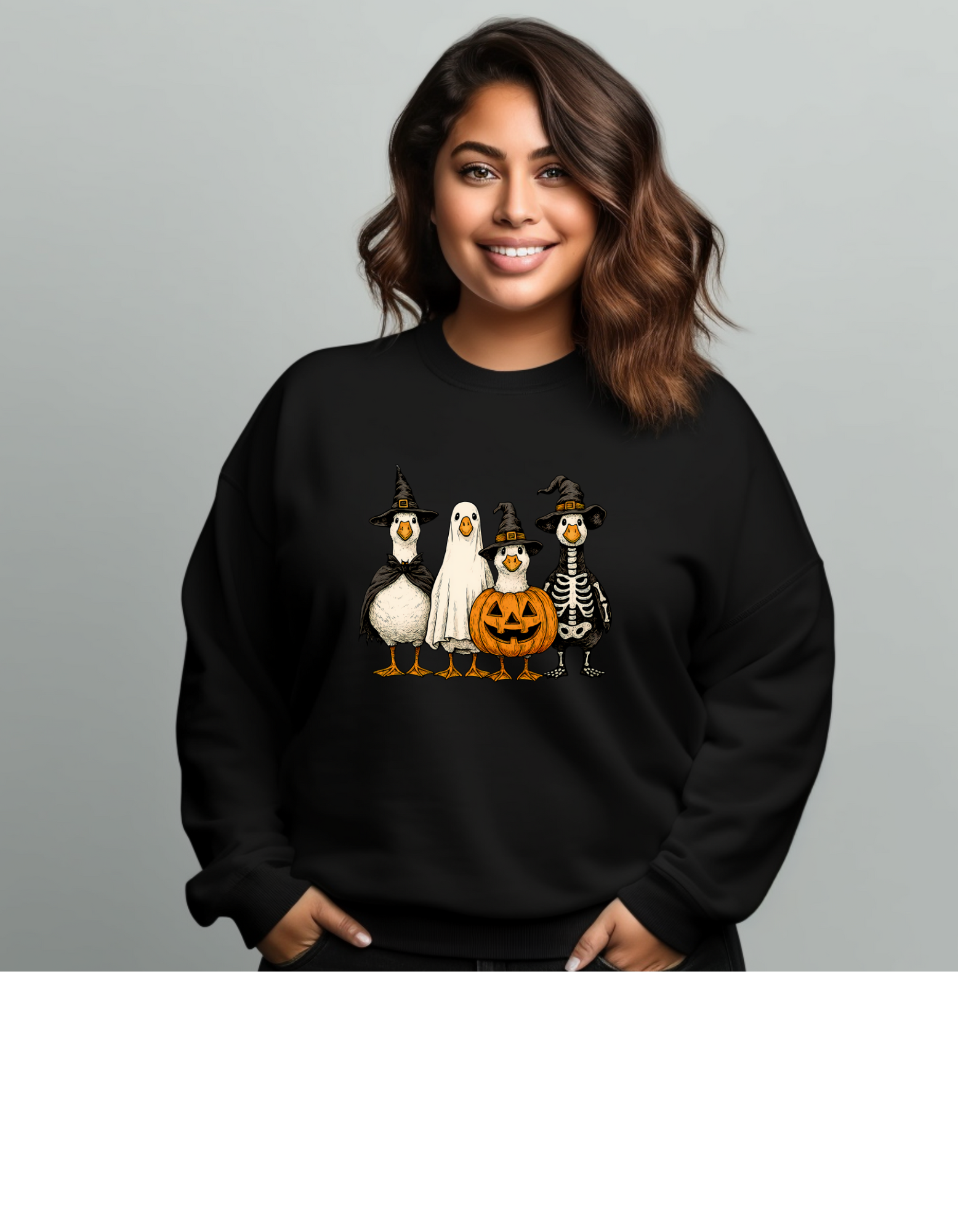 Halloween Themed goose gildan 18000 Crewneck Sweatshirt, Cozy Fall Fashion, Unisex Halloween Apparel, Perfect for Costume Parties, Pumpkin and Ghost Design product thumbnail image Halloween Themed goose gildan 18000 Crewneck Sweatshirt, Cozy Fall Fashion, Unisex Halloween Apparel, Perfect for Costume Parties, Pumpkin and Ghost Design product thumbnail image