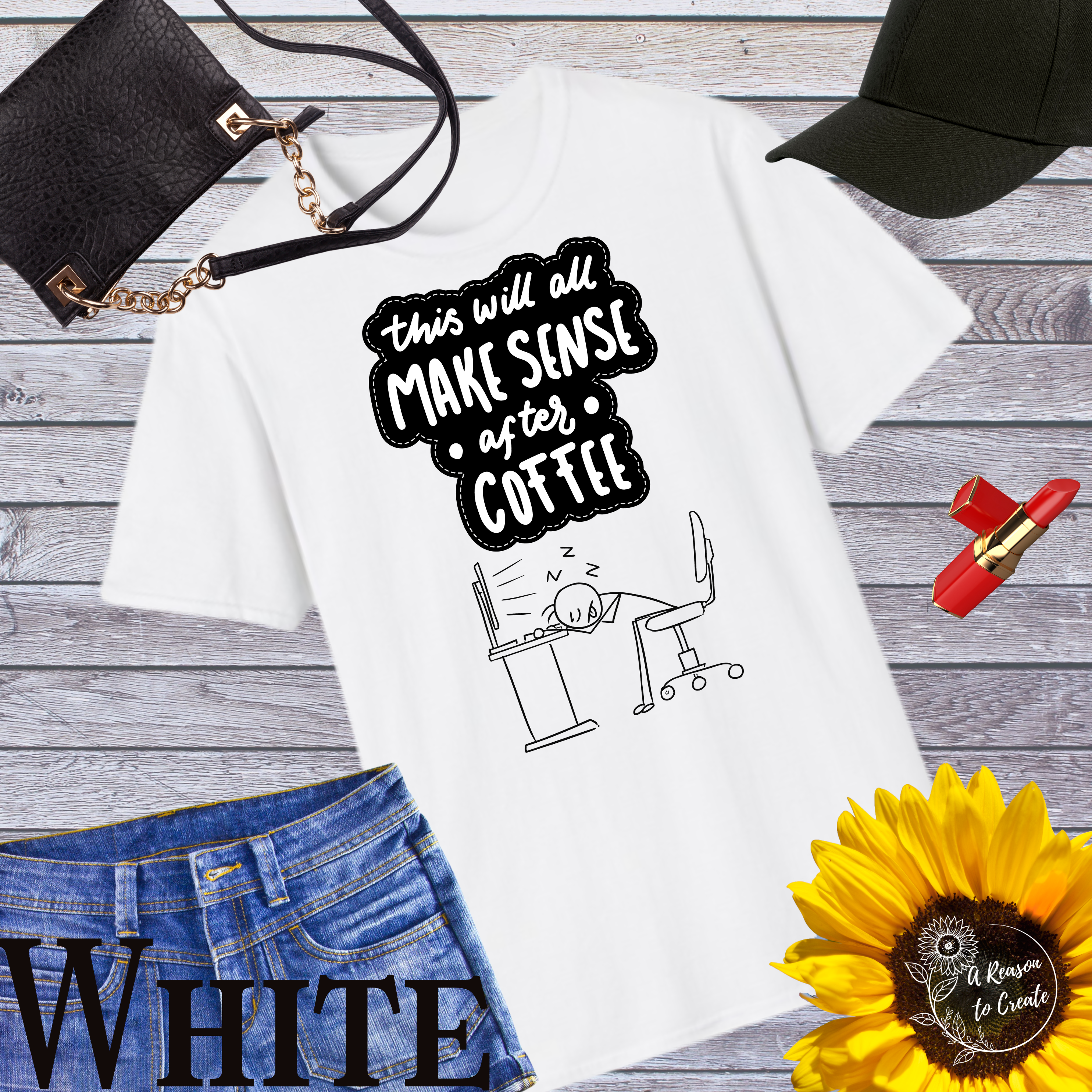 Funny Coffee Quote T-Shirt, Perfect Gift for Coffee Lovers, Casual Wear, Humor Tee, Unique Birthday Present, Laugh after Coffee Tee
