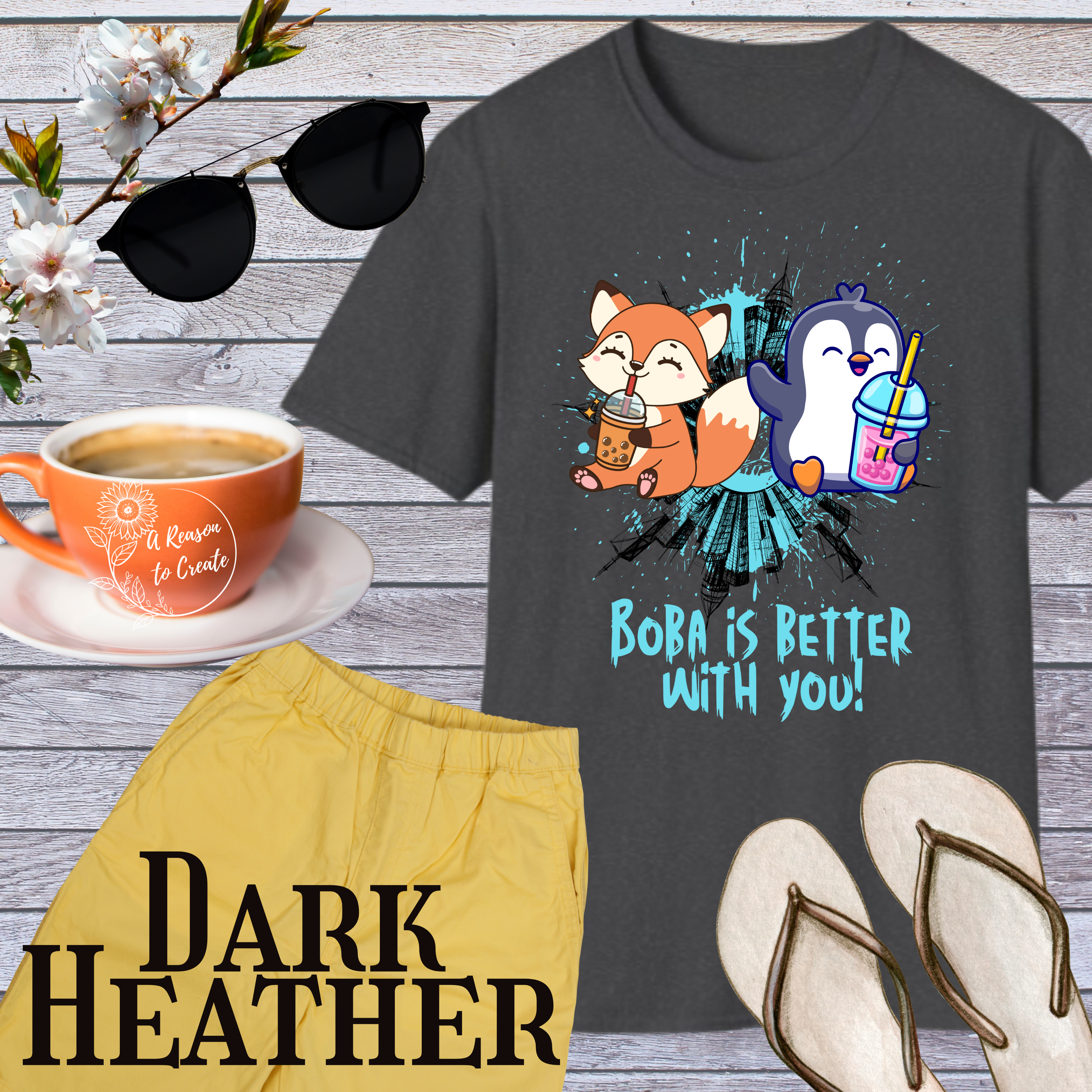 Cute Animal Friends T-Shirt: Perfect Gift for Kids and Friends, Great for Birthdays, Summer Fun, Family Gatherings, Cute Graphic Tee product thumbnail image