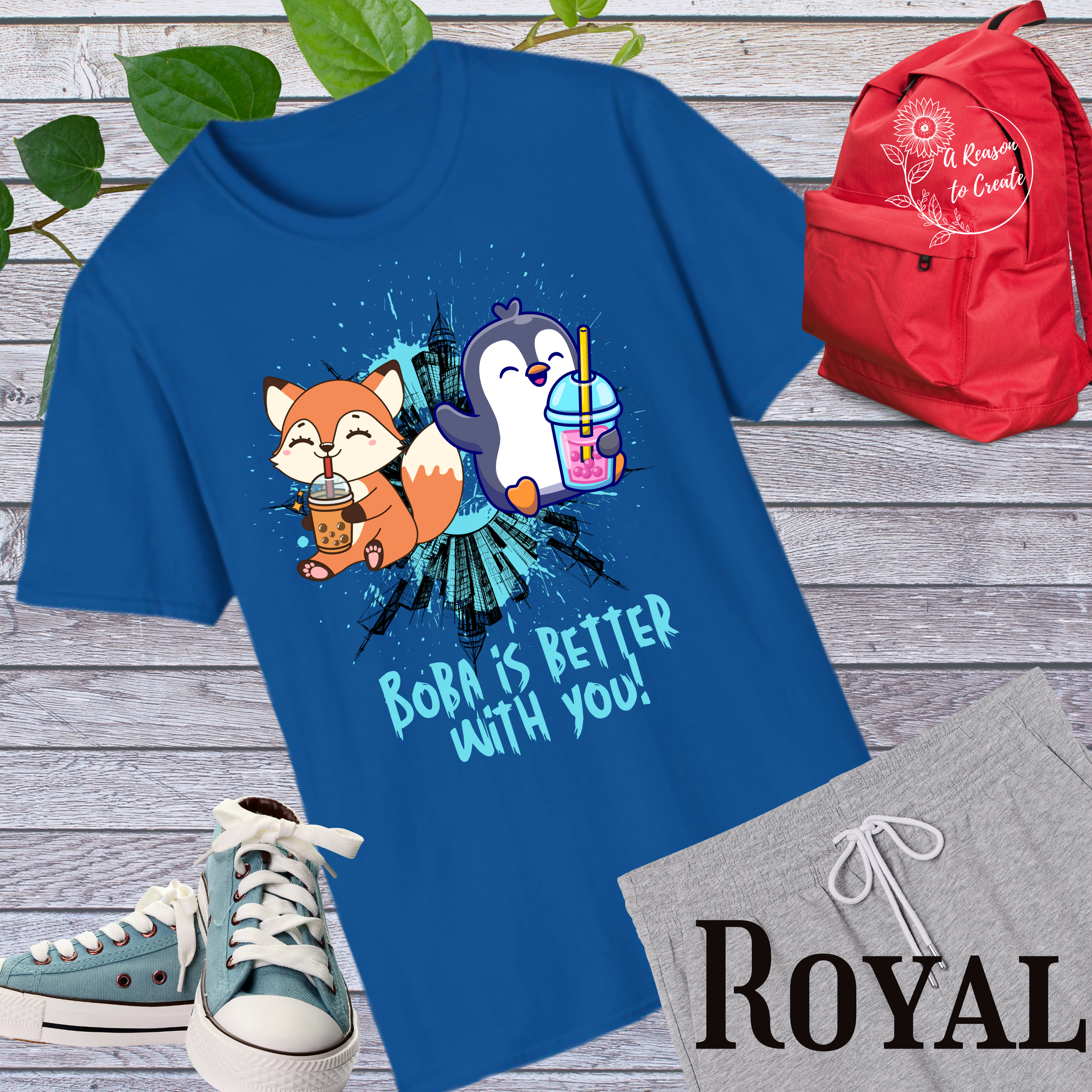 Cute Animal Friends T-Shirt: Perfect Gift for Kids and Friends, Great for Birthdays, Summer Fun, Family Gatherings, Cute Graphic Tee product thumbnail image