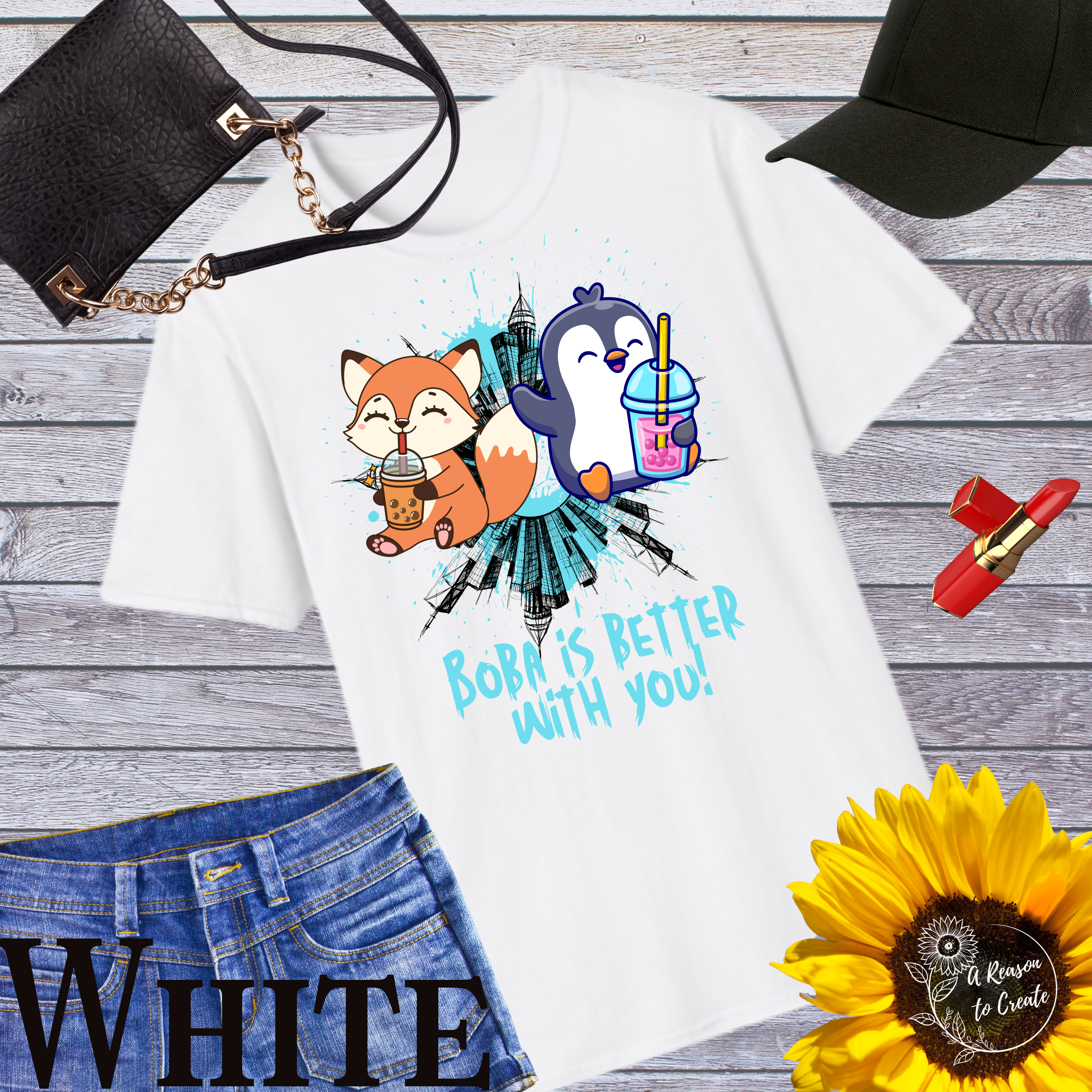 Cute Animal Friends T-Shirt: Perfect Gift for Kids and Friends, Great for Birthdays, Summer Fun, Family Gatherings, Cute Graphic Tee product thumbnail image