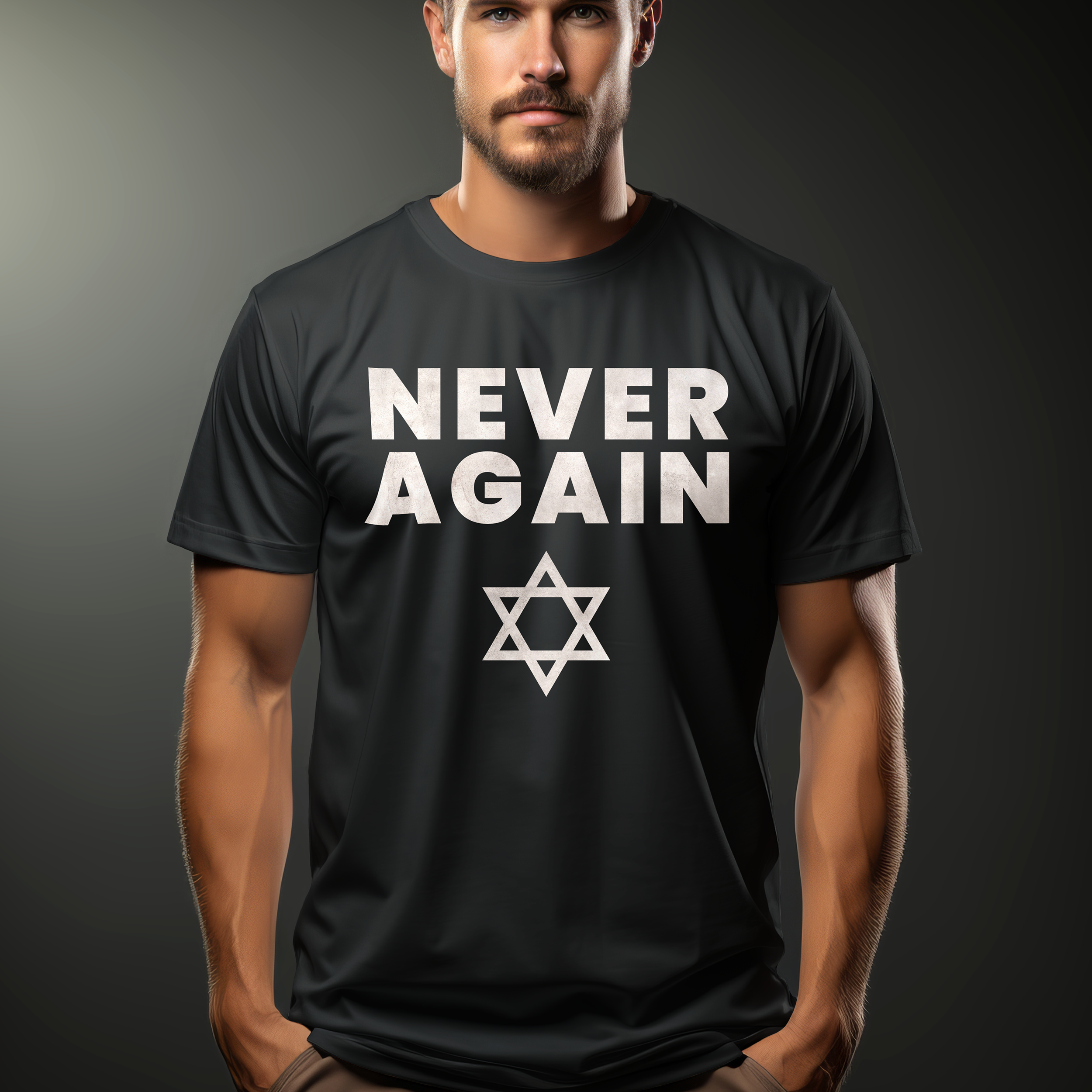 Never Again Is Now! Unisex Cotton Tshirt product thumbnail image Never Again Is Now! Unisex Cotton Tshirt product thumbnail image