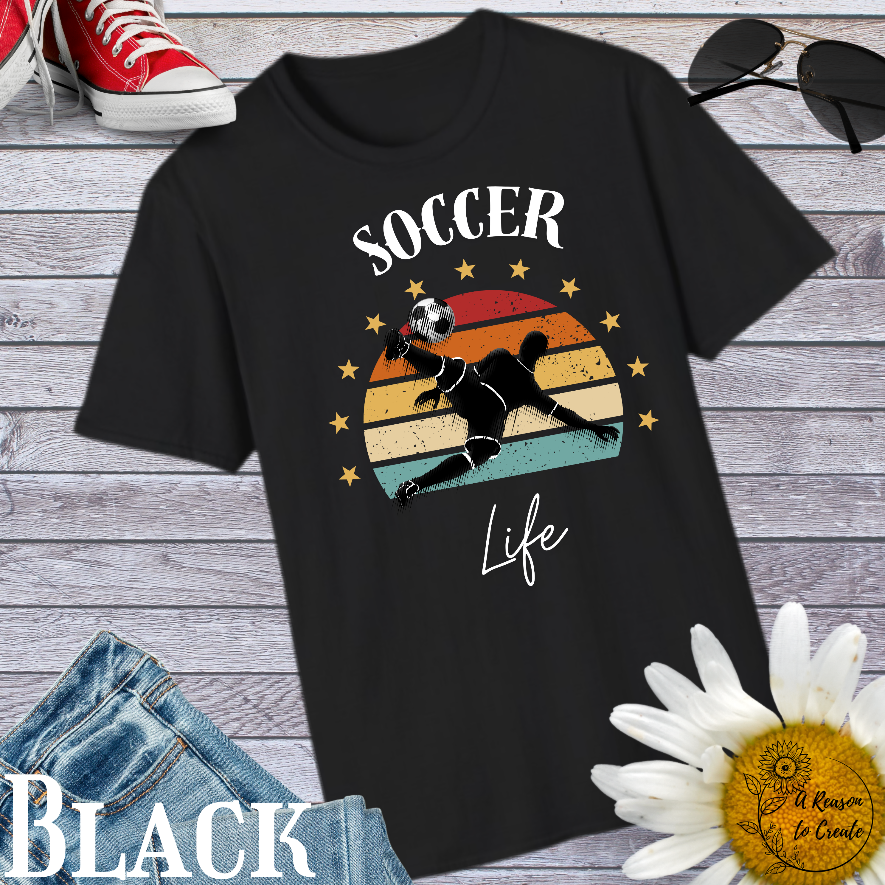 Soccer Life Unisex T-Shirt for Sports Lovers, Casual Wear, Gift for Soccer Fans, Everyday Use, Sports Apparel