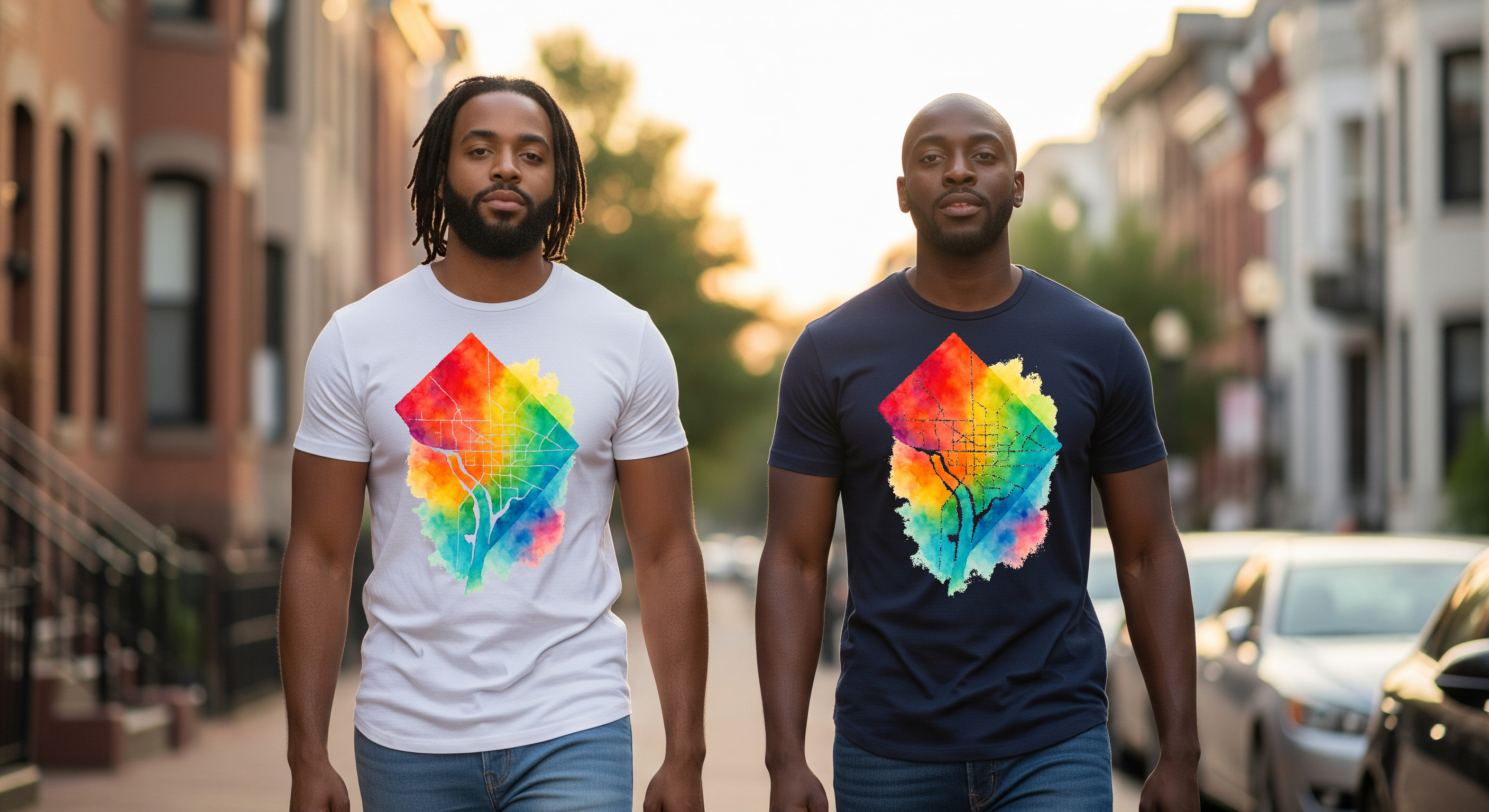 Washington DC Colorful Map Tee — Vibrant Hometown D.C. Shirt product thumbnail image Washington DC Colorful Map Tee — Vibrant Hometown D.C. Shirt product thumbnail image
