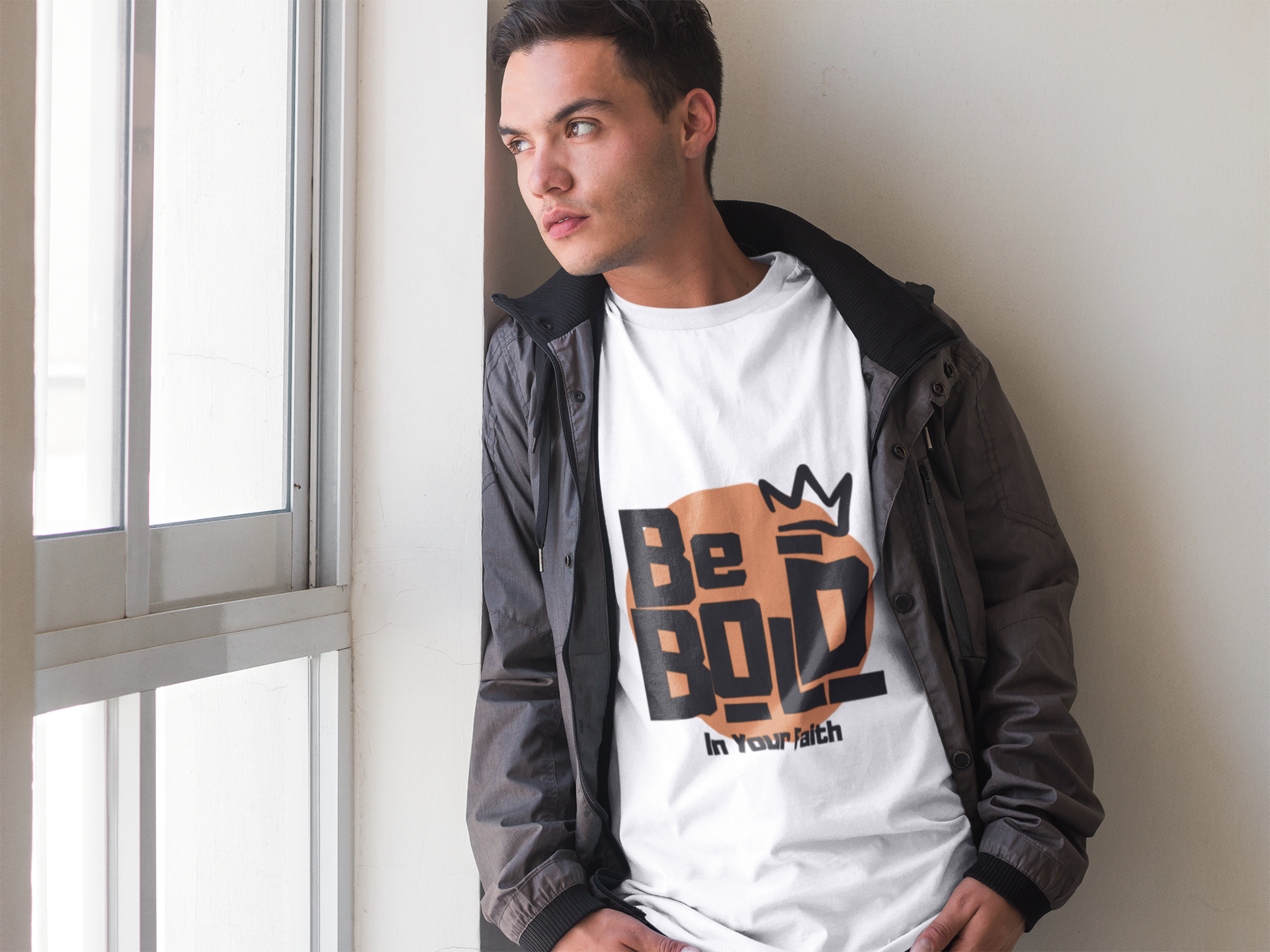 Be Bold In Your Faith- Unisex Jersey Short Sleeve Tee product thumbnail image