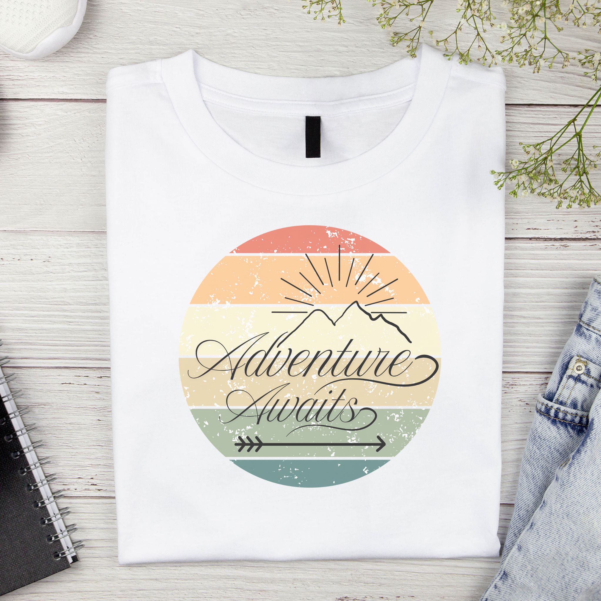 Adventure Awaits Unisex Heavy Cotton Tee, Casual T-Shirt, Outdoor Gear, Nature Lover Gift, Travel Shirt, Summer Essentials, mountain adventure product thumbnail image Adventure Awaits Unisex Heavy Cotton Tee, Casual T-Shirt, Outdoor Gear, Nature Lover Gift, Travel Shirt, Summer Essentials, mountain adventure product thumbnail image