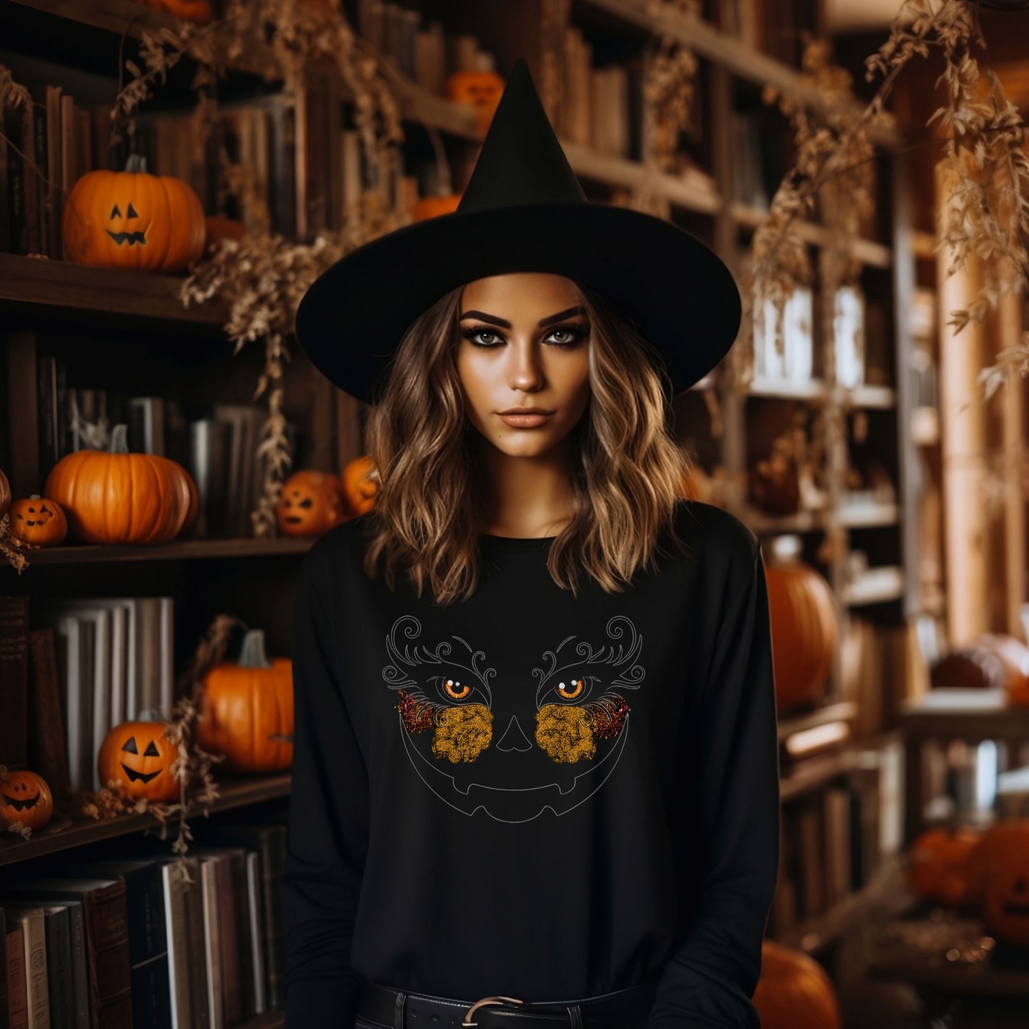 Witchy Pumpkin Sweatshirt product thumbnail image Witchy Pumpkin Sweatshirt product thumbnail image