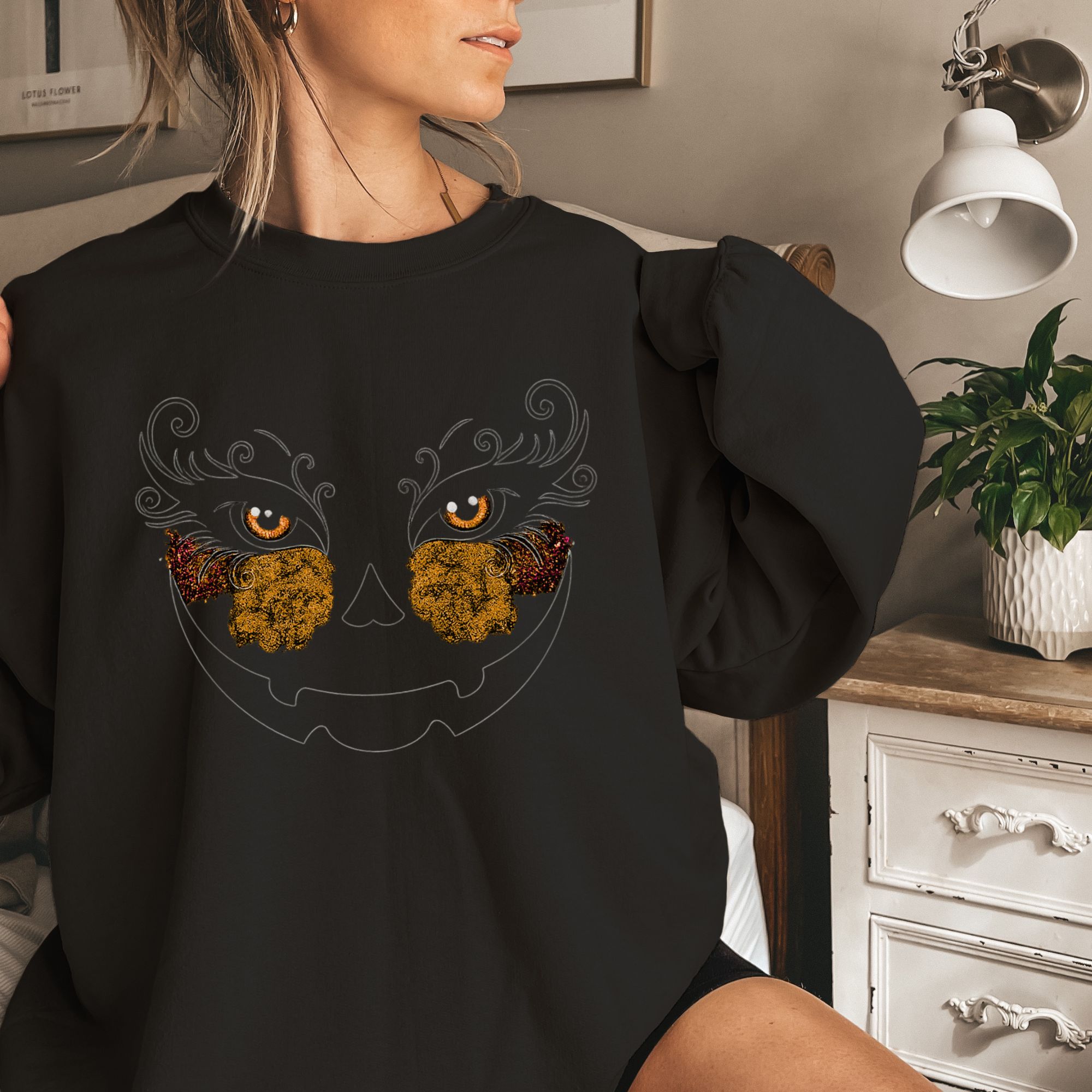Witchy Pumpkin Sweatshirt product thumbnail image Witchy Pumpkin Sweatshirt product thumbnail image