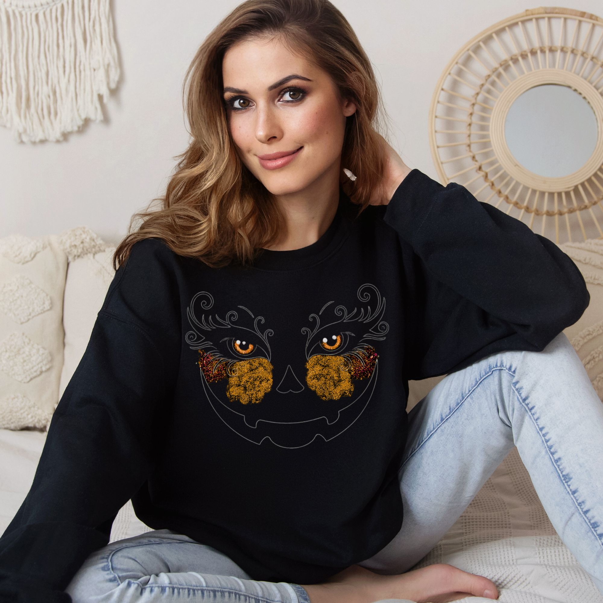 Witchy Pumpkin Sweatshirt product thumbnail image Witchy Pumpkin Sweatshirt product thumbnail image