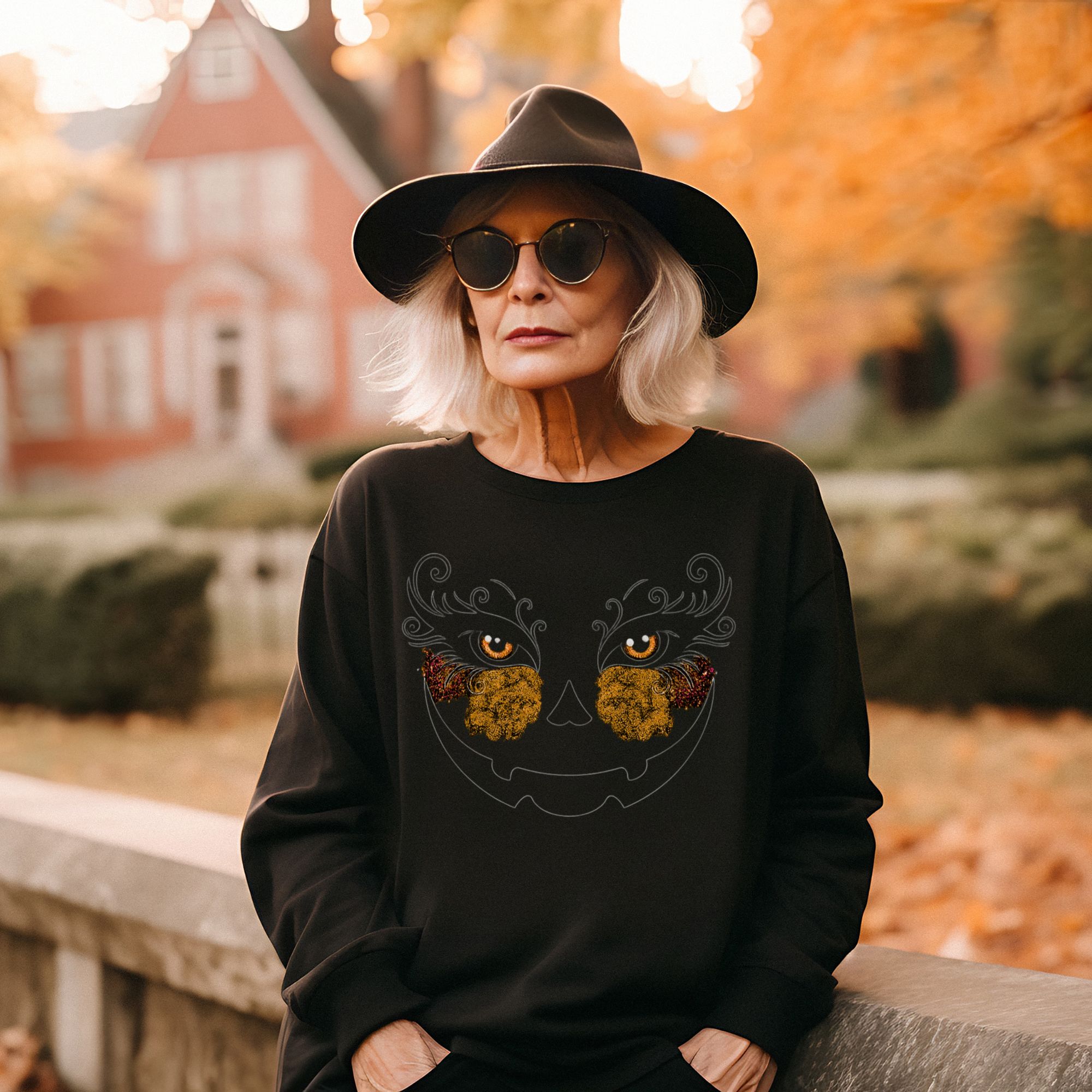 Witchy Pumpkin Sweatshirt product thumbnail image Witchy Pumpkin Sweatshirt product thumbnail image