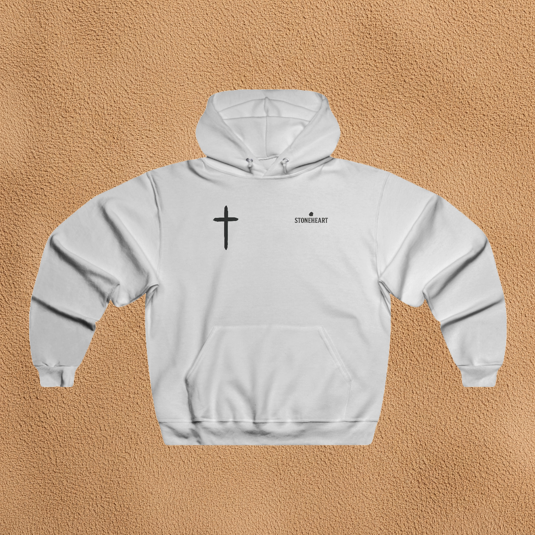 STONEHEART White Cross Hoodie