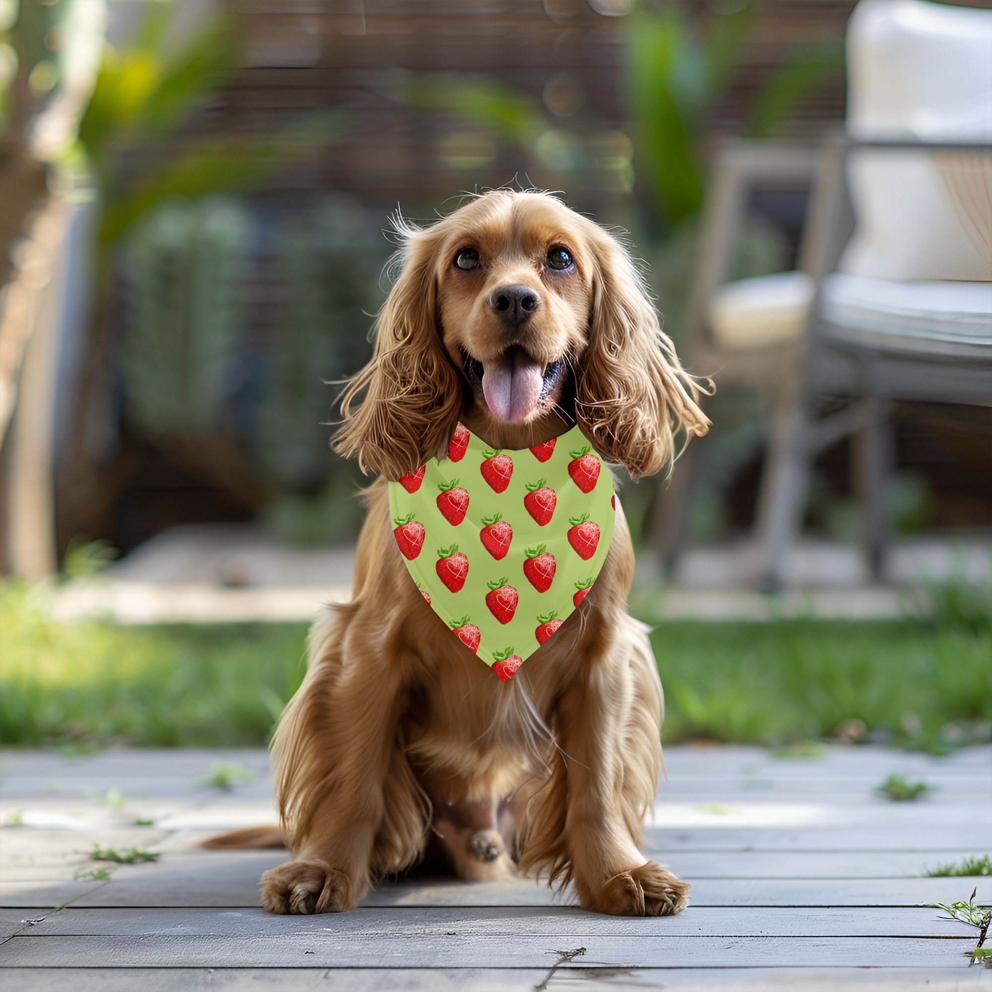 Cute Strawberry Pet Bandana