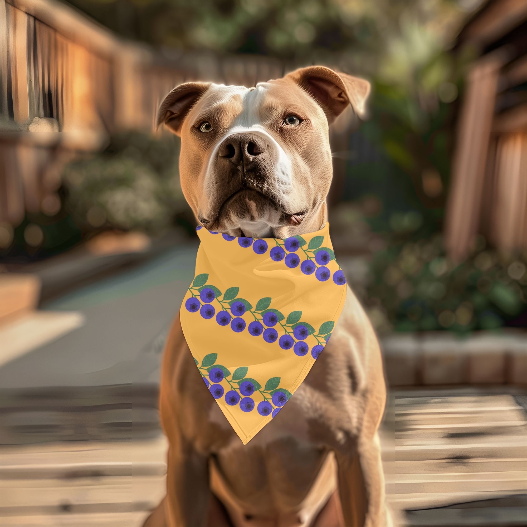 Cute Blueberry Pet Bandana Cute Blueberry Pet Bandana