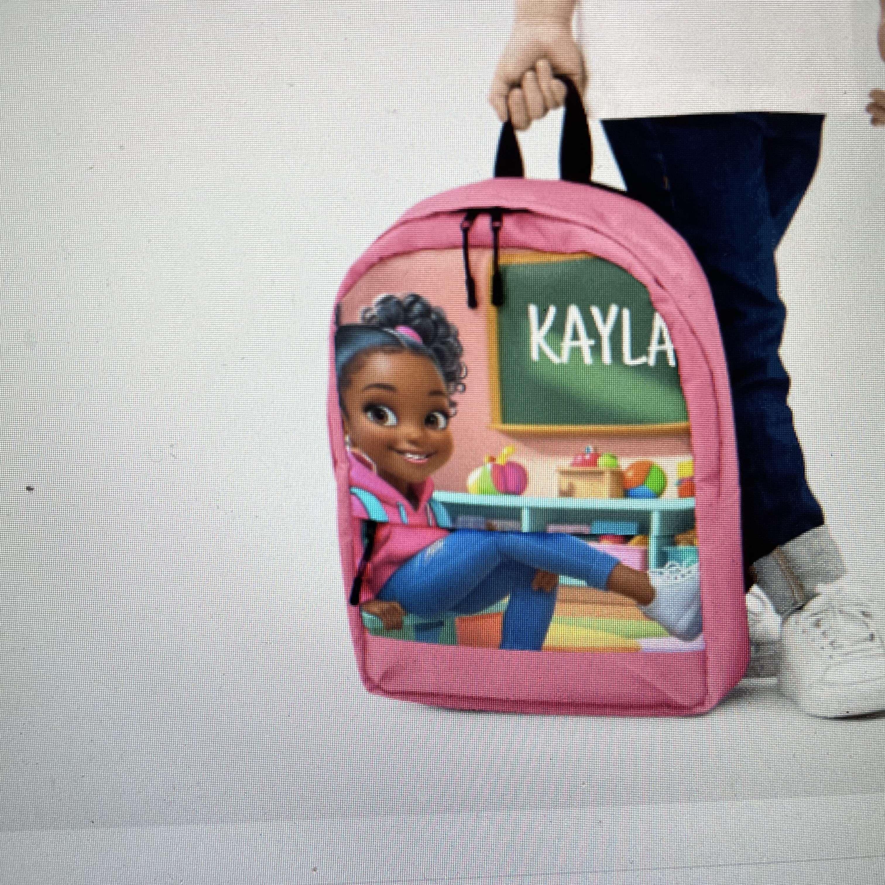 Personalized Kids Backpack with Design, School Bags for Girls, Custom Name Backpack, Cute Children's Backpack product thumbnail image