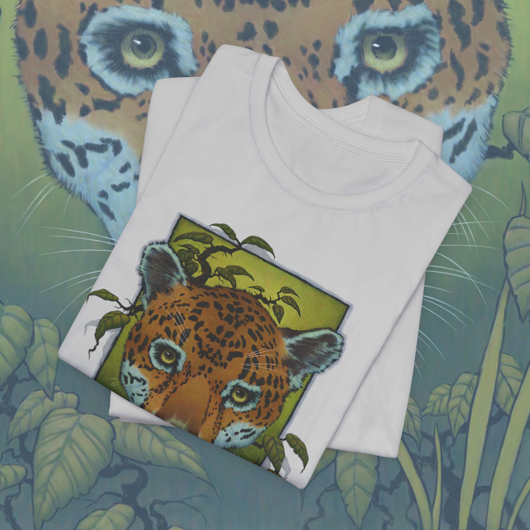 Brazilian Jaguar Painting Unisex Jersey Short Sleeve Tee product thumbnail image