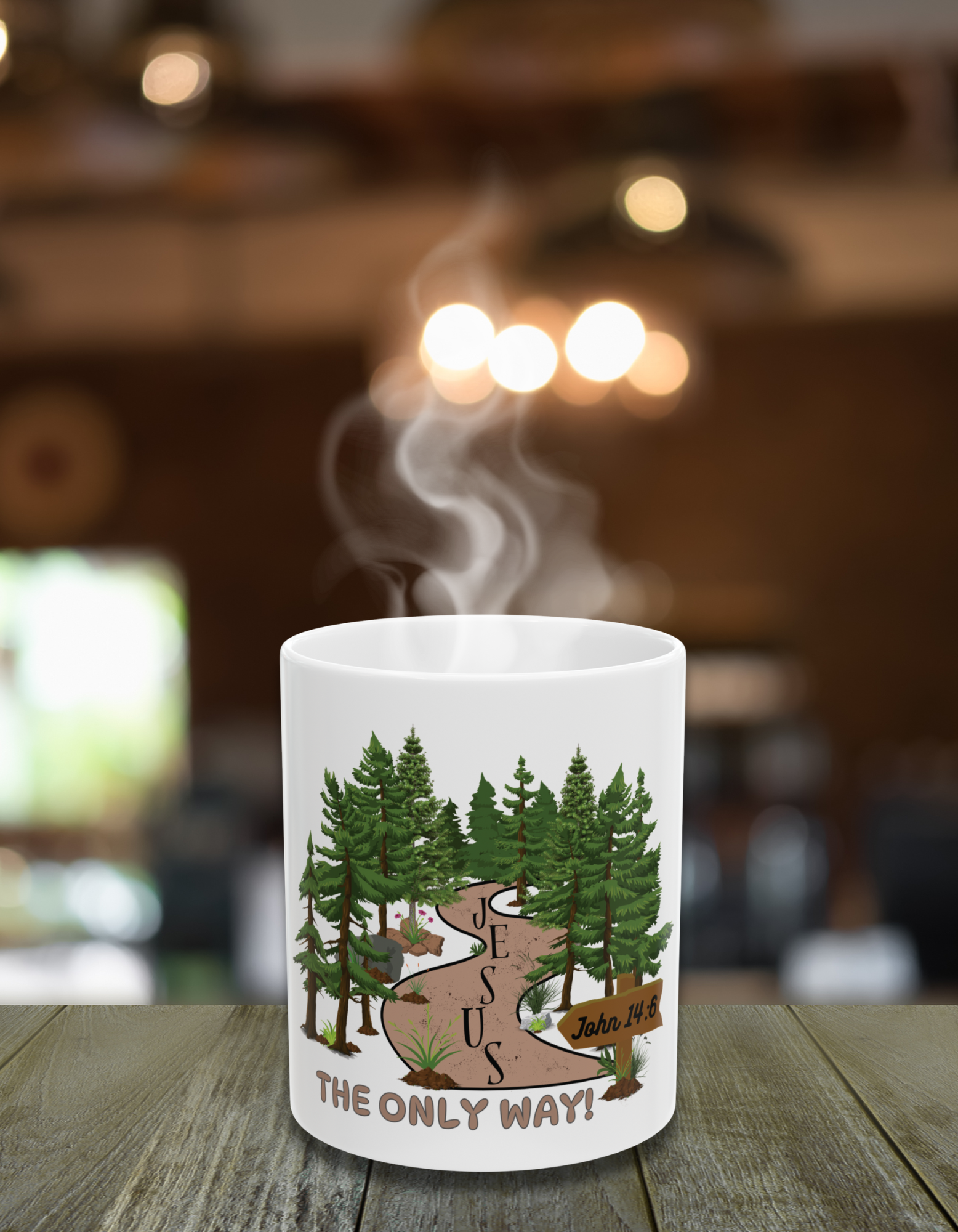 Jesus is The Only Way Ceramic Mug - Faith-Based Drinkware for Daily Motivation, Perfect Gift for Coffee Lovers, Bible Verse Mug, Encouraging Gifts Jesus is The Only Way Ceramic Mug - Faith-Based Drinkware for Daily Motivation, Perfect Gift for Coffee Lovers, Bible Verse Mug, Encouraging Gifts