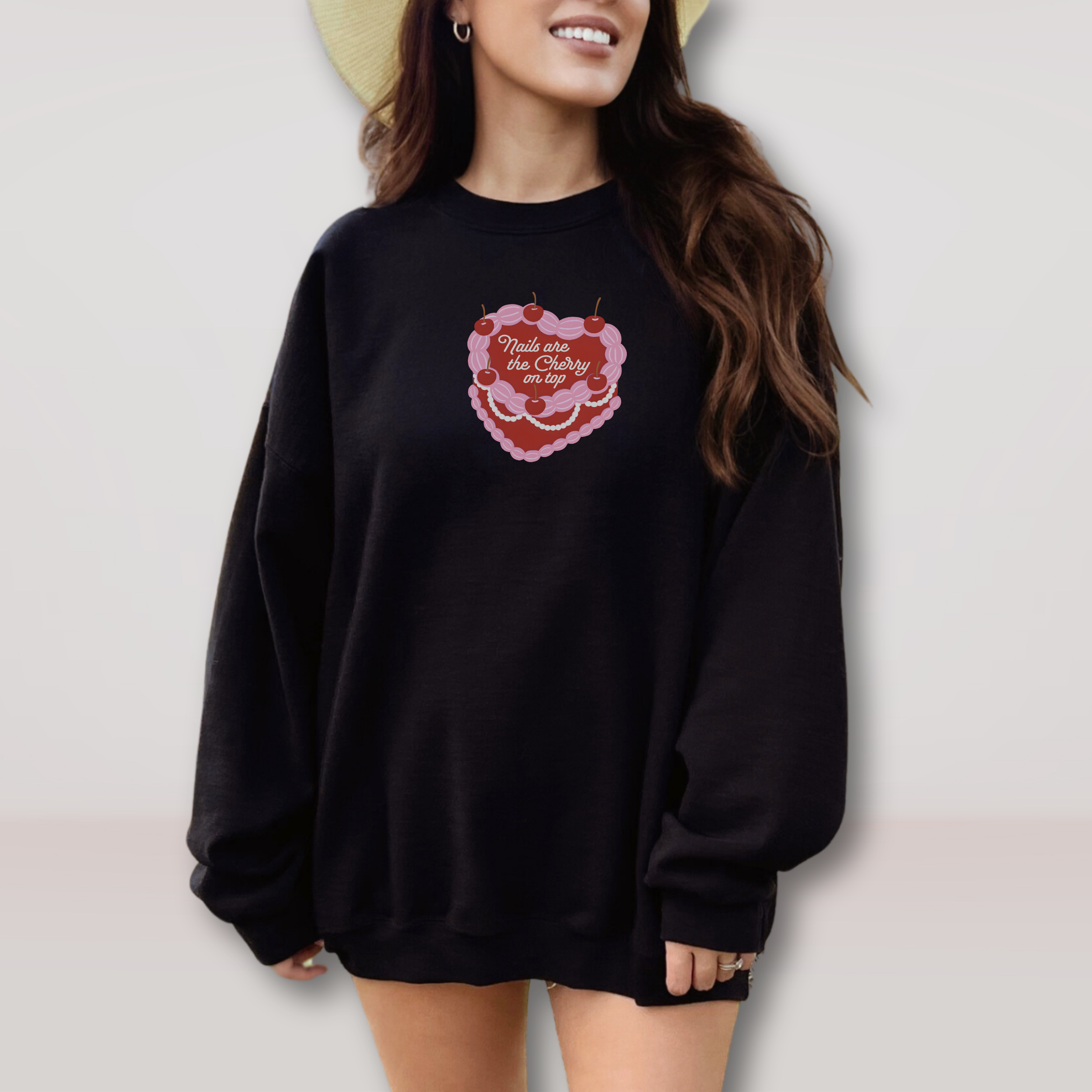 Nails are the Cherry on Top Sweatshirt product thumbnail image