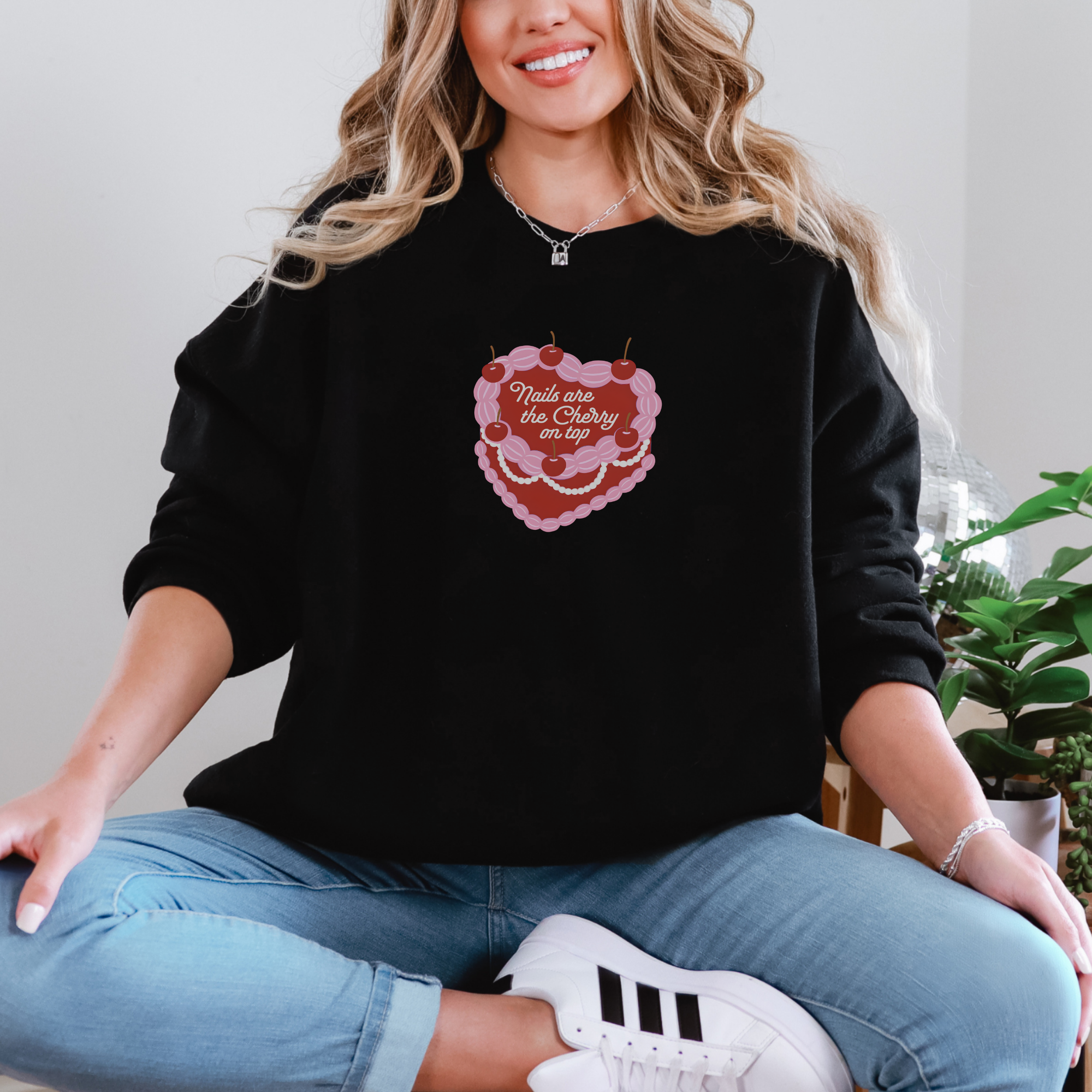 Nails are the Cherry on Top Sweatshirt product thumbnail image Nails are the Cherry on Top Sweatshirt product thumbnail image