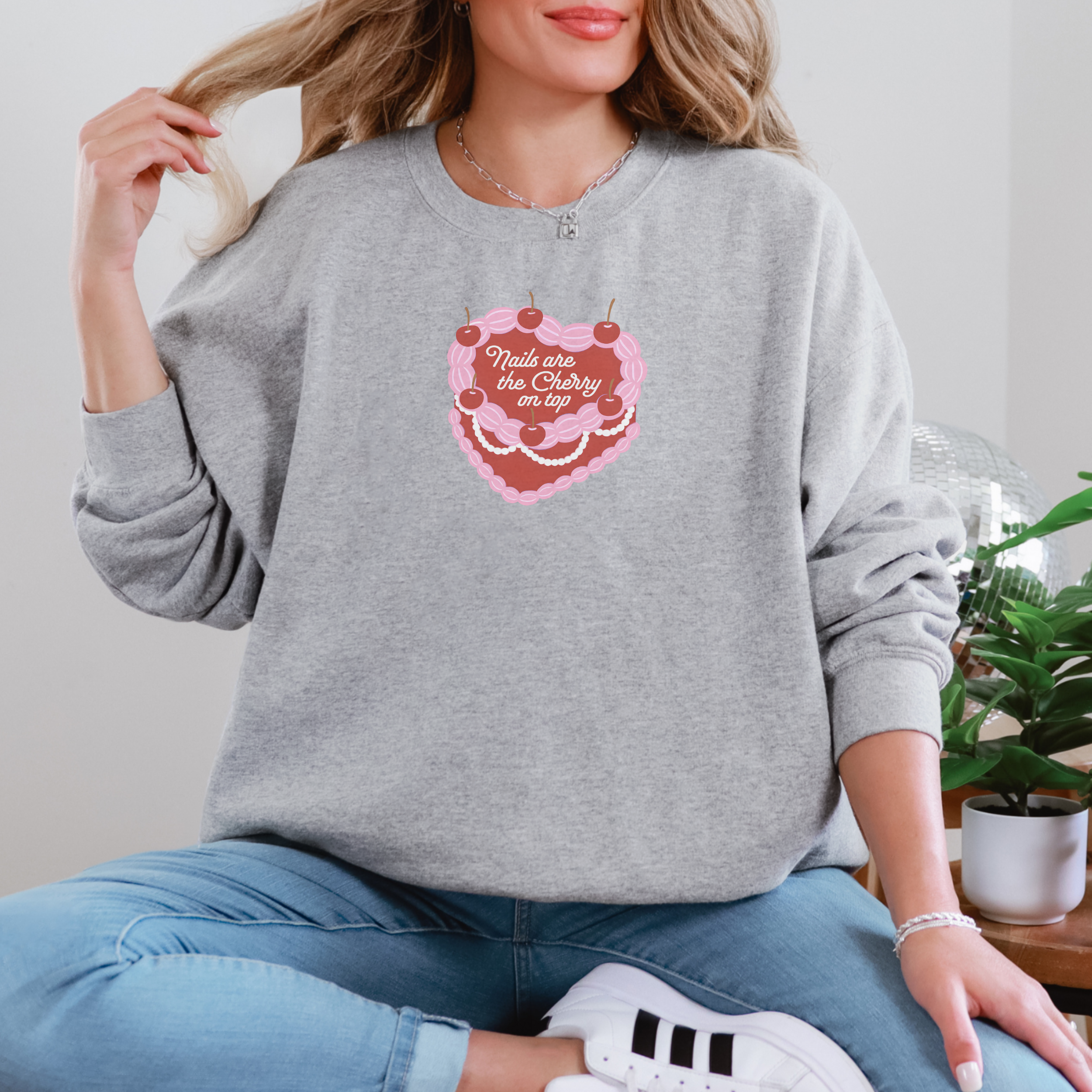 Nails are the Cherry on Top Sweatshirt product thumbnail image Nails are the Cherry on Top Sweatshirt product thumbnail image