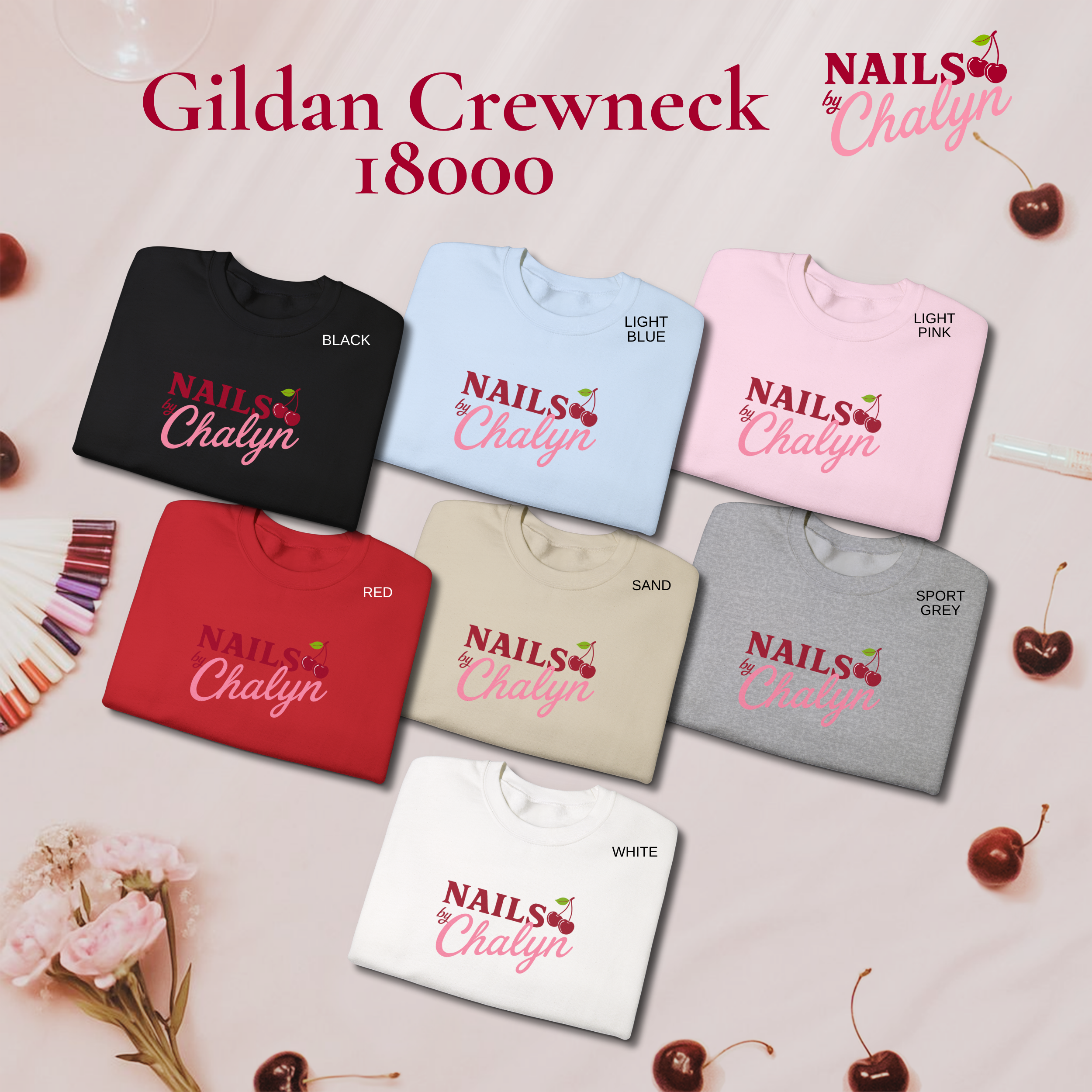 Nails by Chalyn Sweatshirt product thumbnail image Nails by Chalyn Sweatshirt product thumbnail image