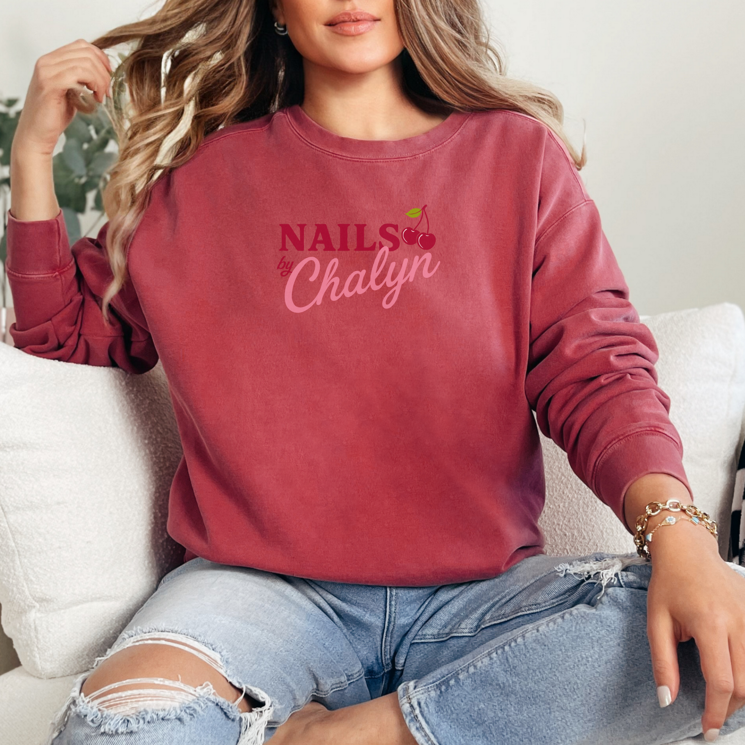 Nails by Chalyn; Comfort Colors Sweatshirt product thumbnail image Nails by Chalyn; Comfort Colors Sweatshirt product thumbnail image