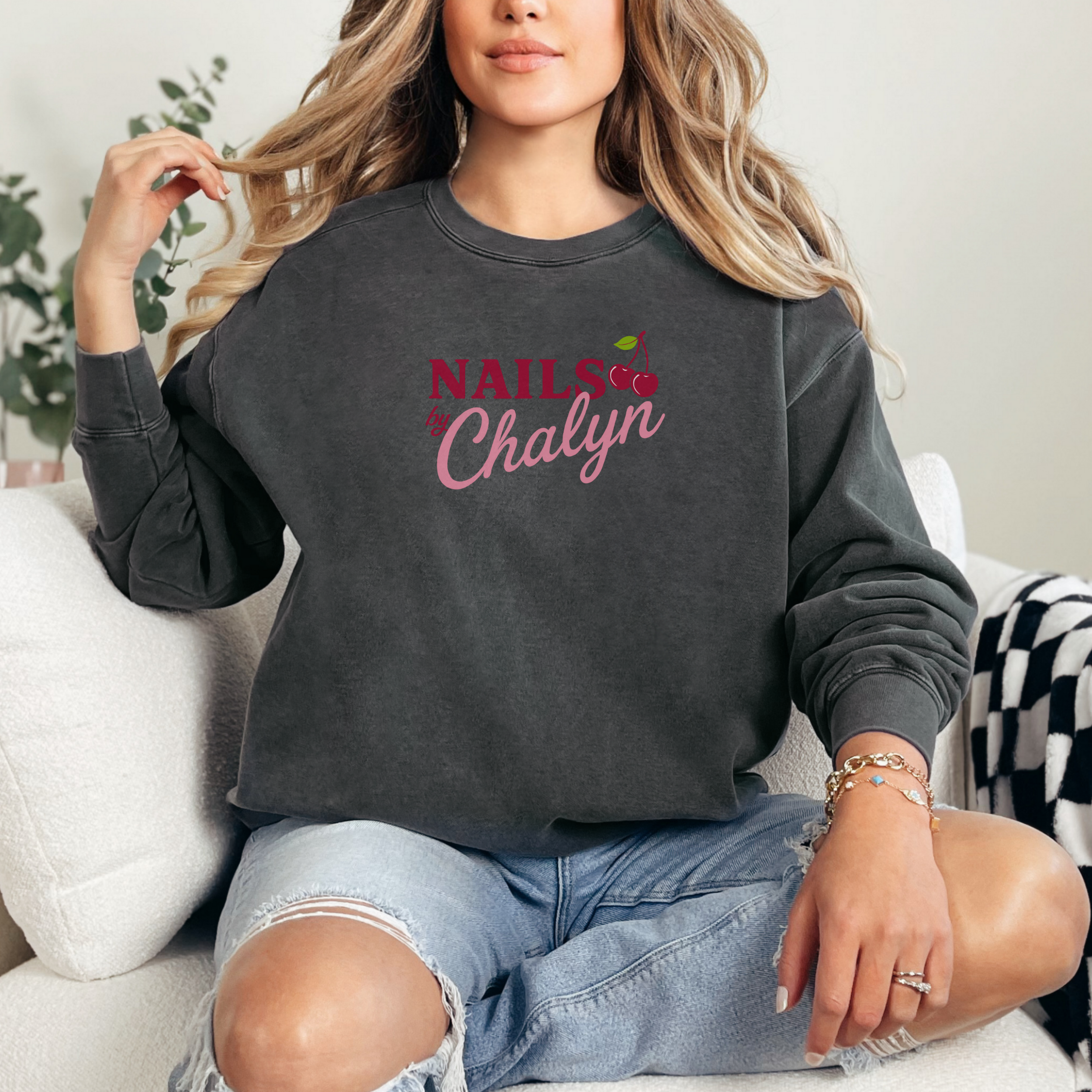 Nails by Chalyn; Comfort Colors Sweatshirt product thumbnail image