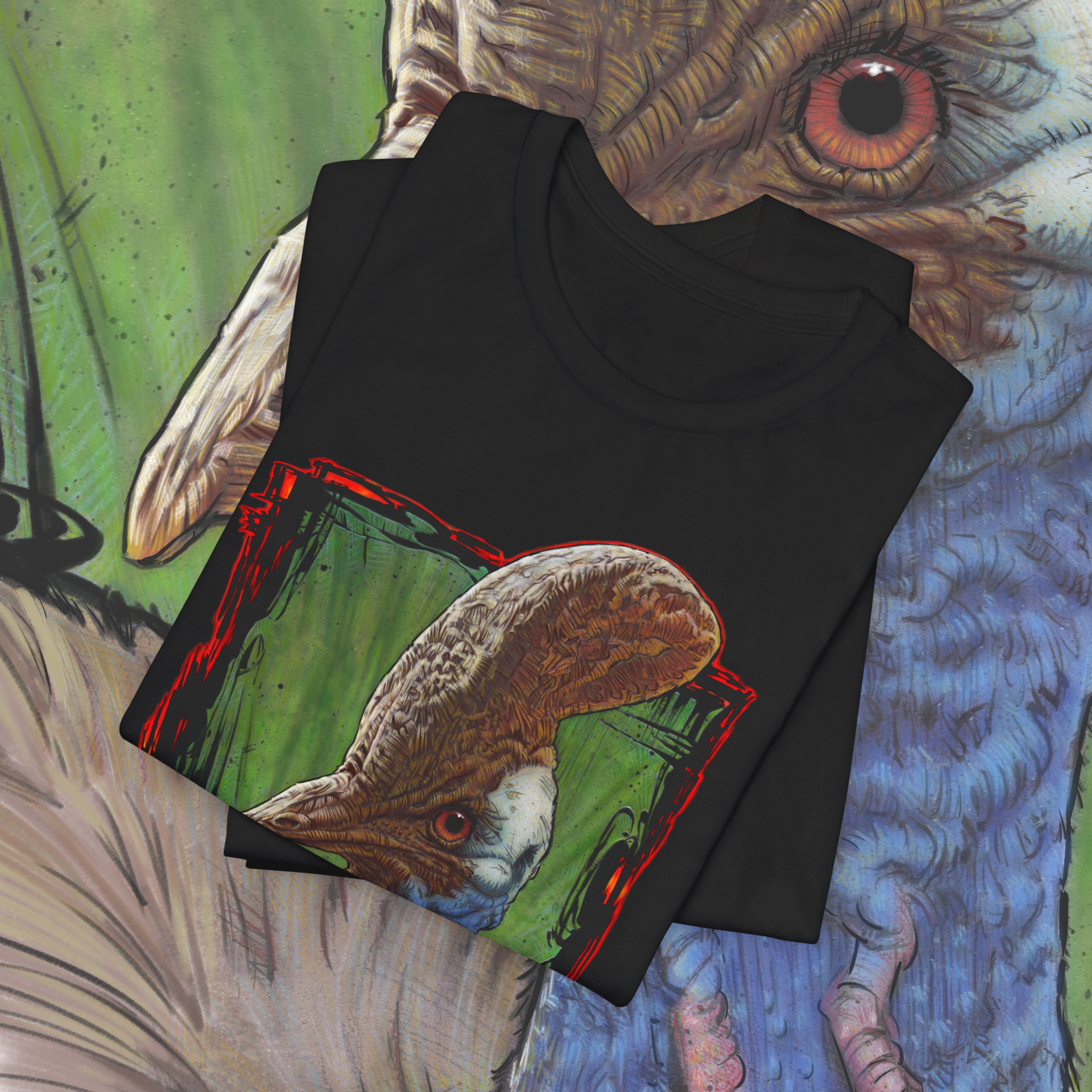 Cassowary Illustration Unisex Jersey Short Sleeve Tee product thumbnail image