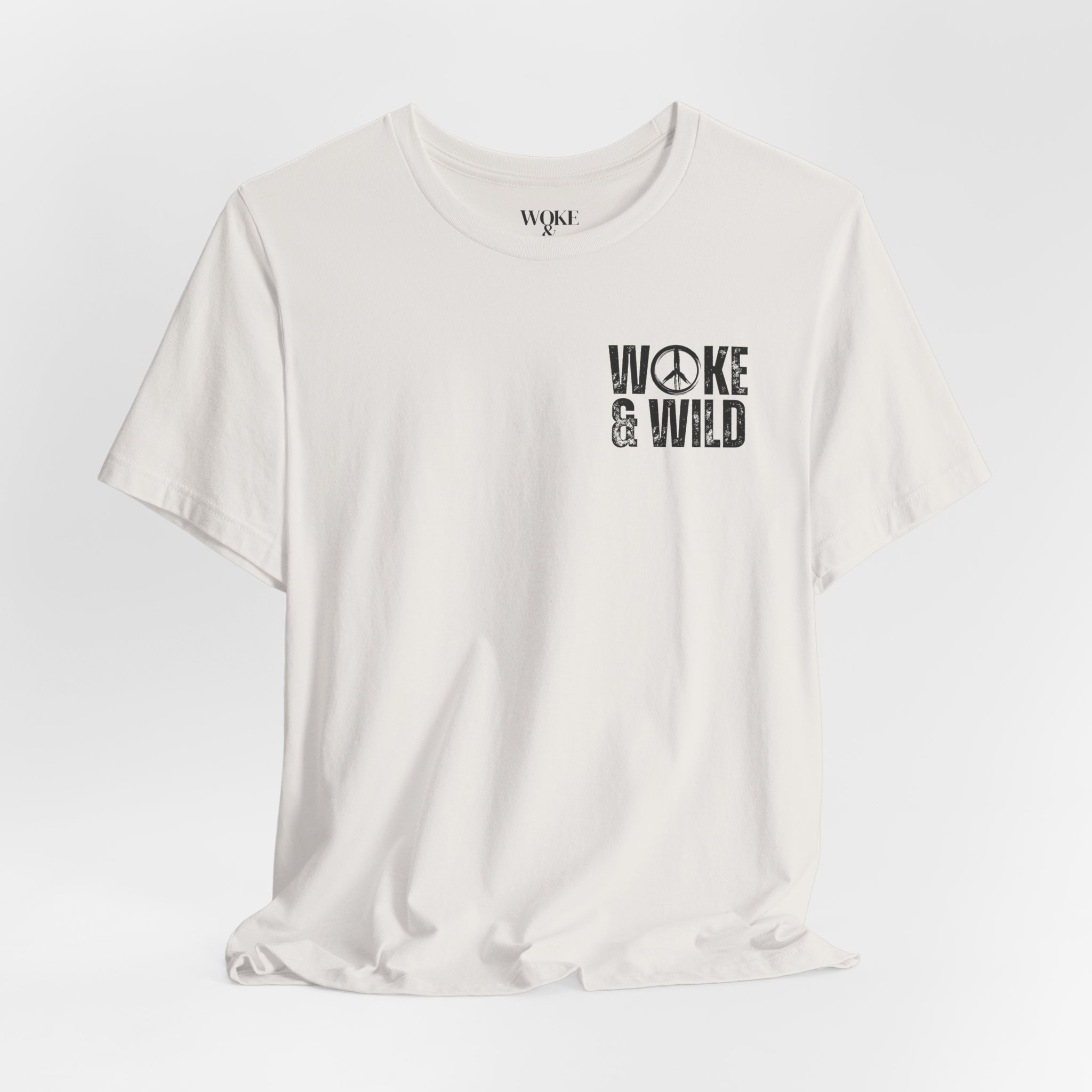 WOKE &amp; WILD. PISSED OFF FEMINIST WHO JUST WANTS WORLD FCKING PEACE TSHIRT