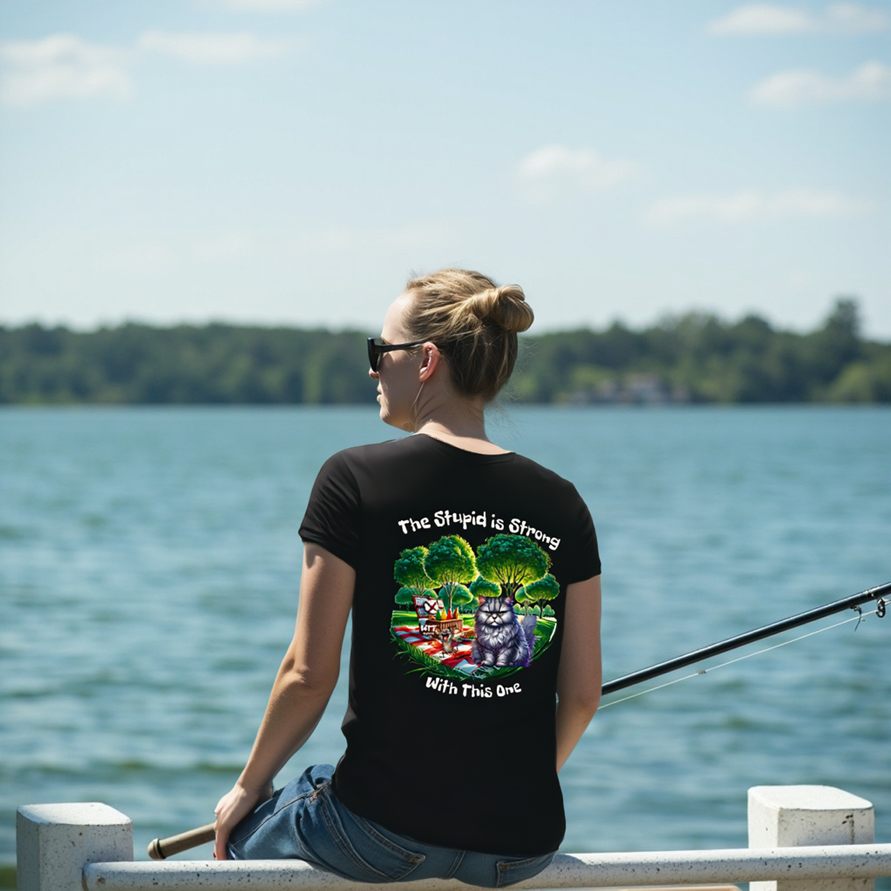 Sarcasm Culture The Stupid Is Strong With This One Tee product thumbnail image Sarcasm Culture The Stupid Is Strong With This One Tee product thumbnail image