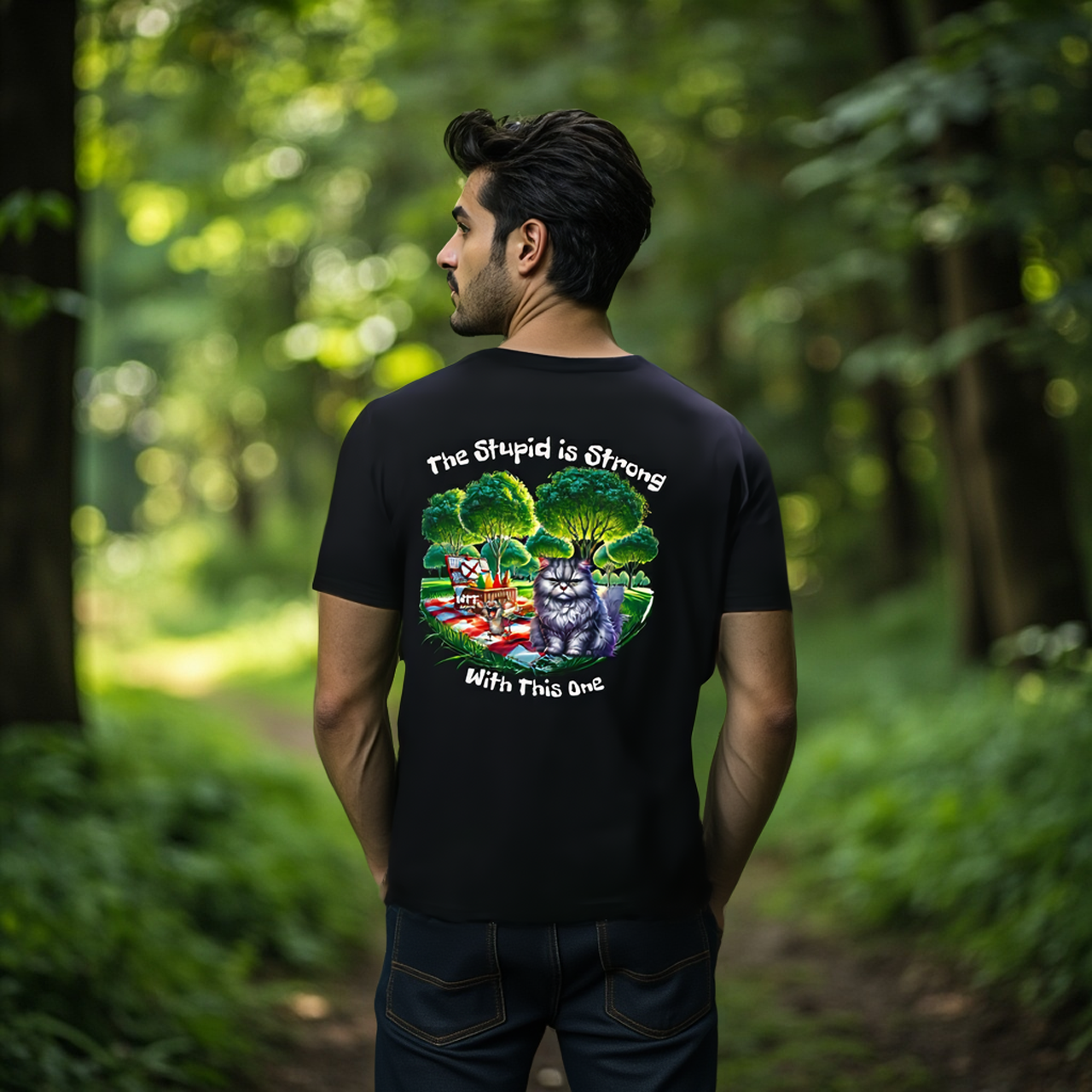 Sarcasm Culture The Stupid Is Strong With This One Tee product thumbnail image Sarcasm Culture The Stupid Is Strong With This One Tee product thumbnail image