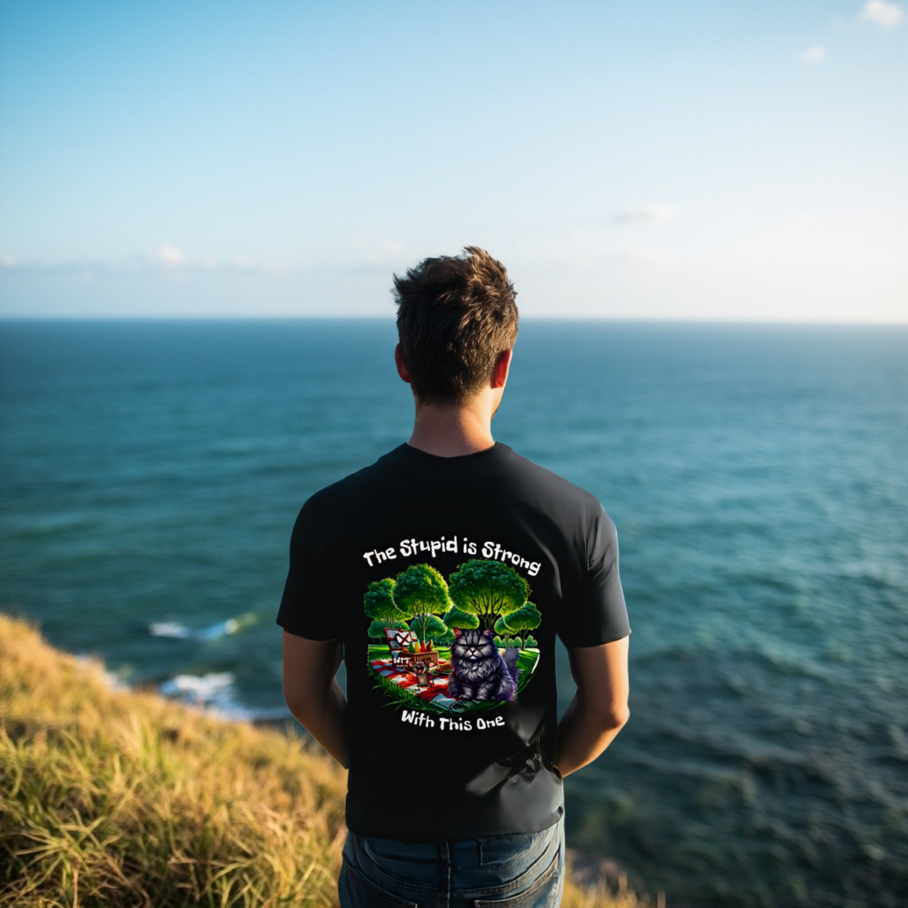 Sarcasm Culture The Stupid Is Strong With This One Tee product thumbnail image Sarcasm Culture The Stupid Is Strong With This One Tee product thumbnail image