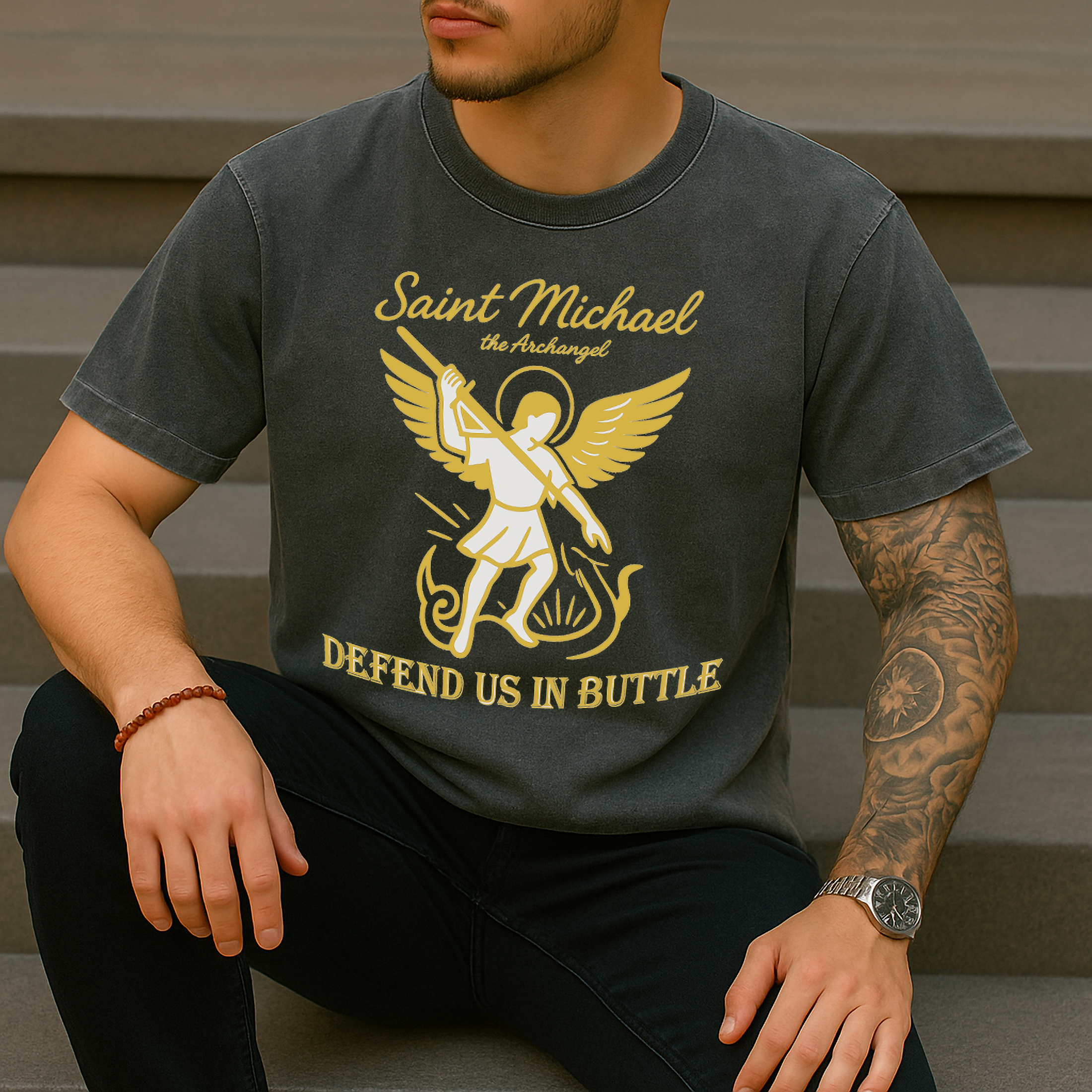Saint Michael Archangel Shirt, Defend Us in Battle Catholic Tee, Christian Graphic Shirt Confirmation Gift, Faith Based Angel Tee St Michael Saint Michael Archangel Shirt, Defend Us in Battle Catholic Tee, Christian Graphic Shirt Confirmation Gift, Faith Based Angel Tee St Michael