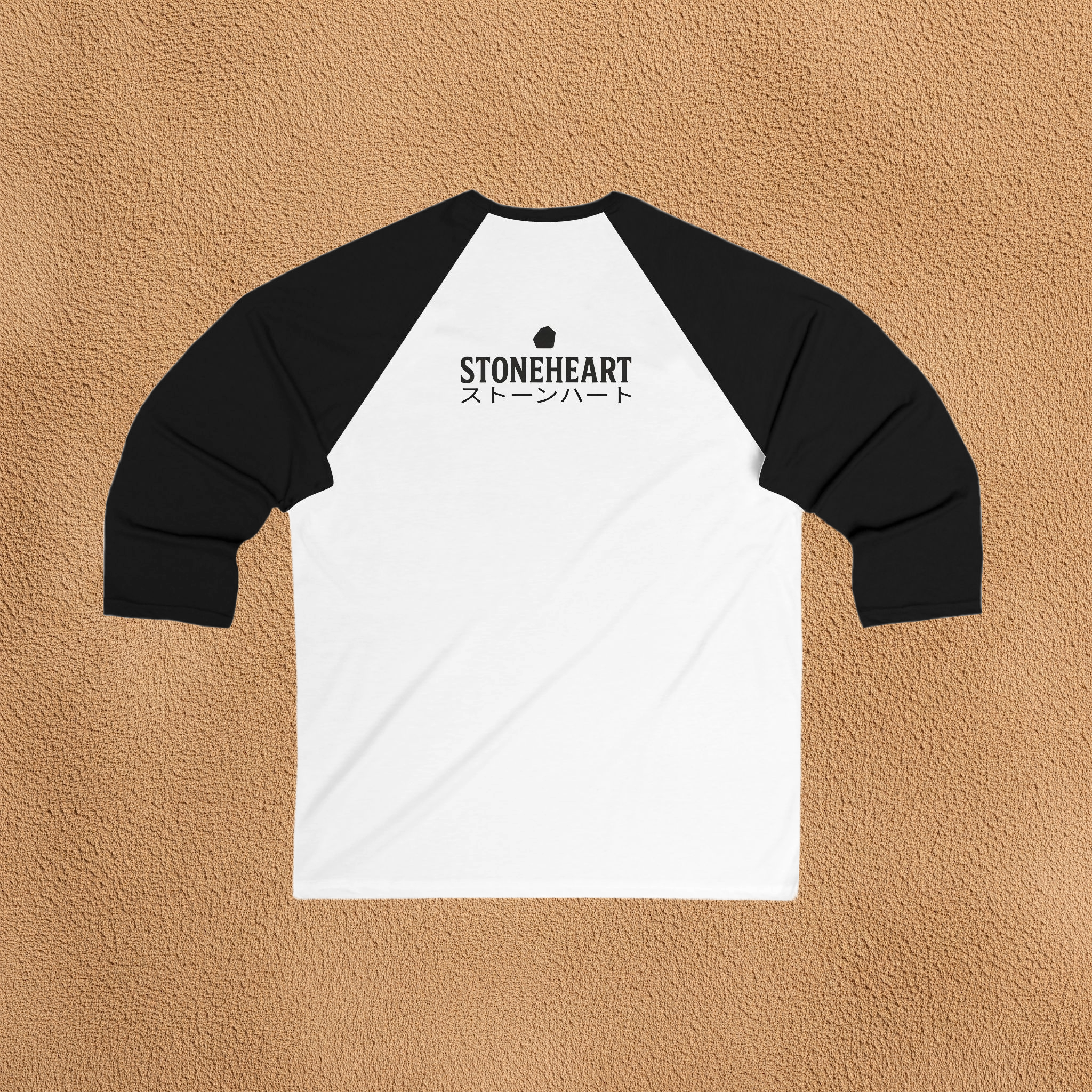 STONEHEART White and Black 3\4 Sleeve Baseball Tee product thumbnail image