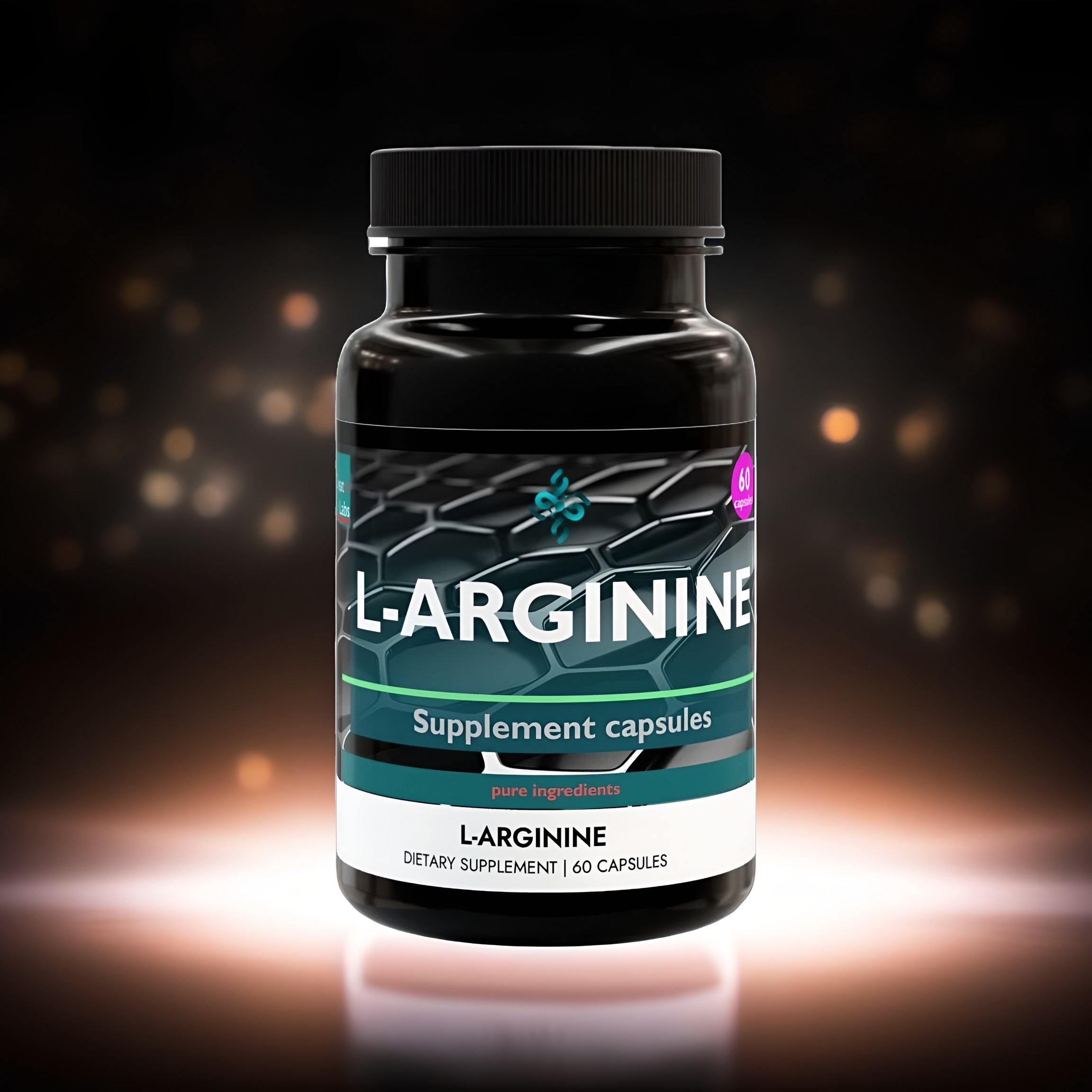 L-Arginine Supplement (60 Capsules) product thumbnail image L-Arginine Supplement (60 Capsules) product thumbnail image