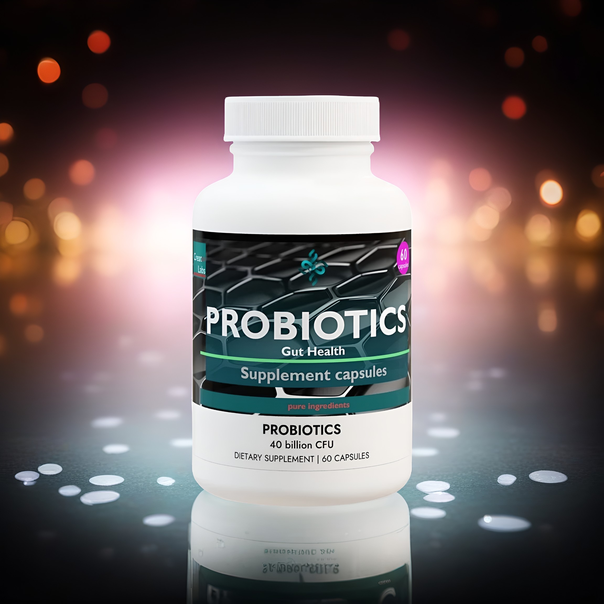 Probiotics Supplement (60 Capsules) product thumbnail image Probiotics Supplement (60 Capsules) product thumbnail image