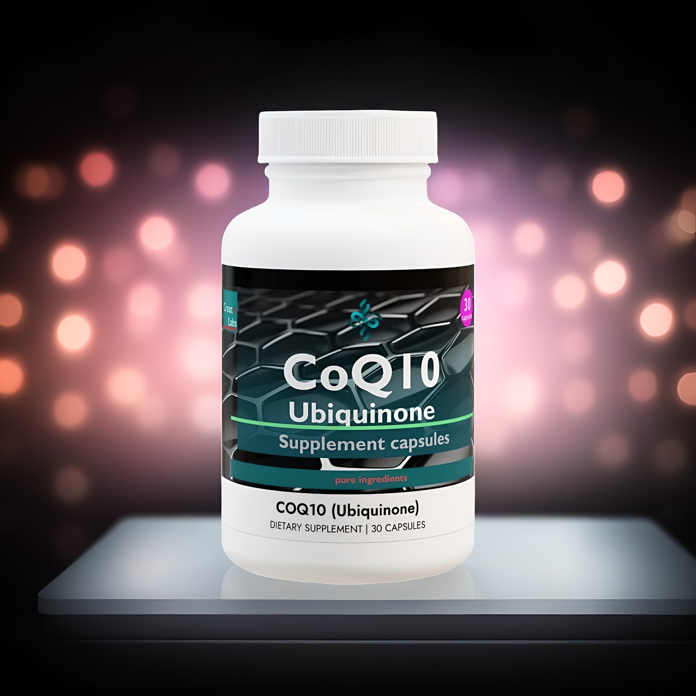 CoQ10 (Ubiquinone) Supplement (30 Capsules) product thumbnail image CoQ10 (Ubiquinone) Supplement (30 Capsules) product thumbnail image