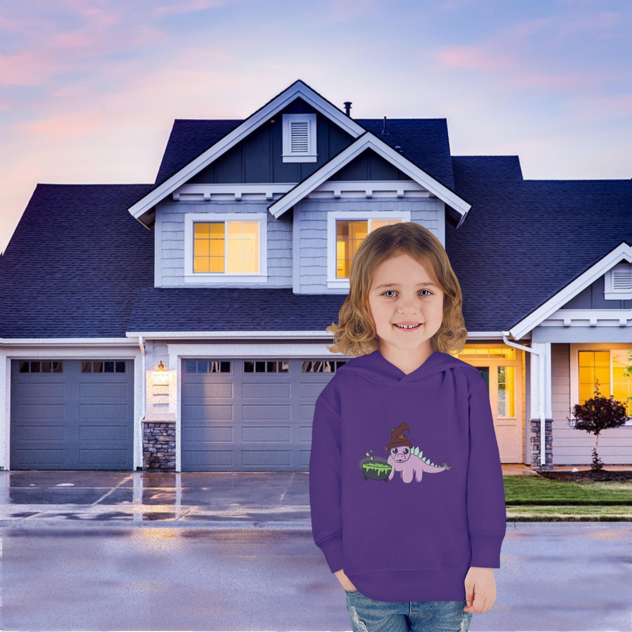 Sally the Cutest Witch of the West Toddler Pullover Fleece Hoodie Sally the Cutest Witch of the West Toddler Pullover Fleece Hoodie